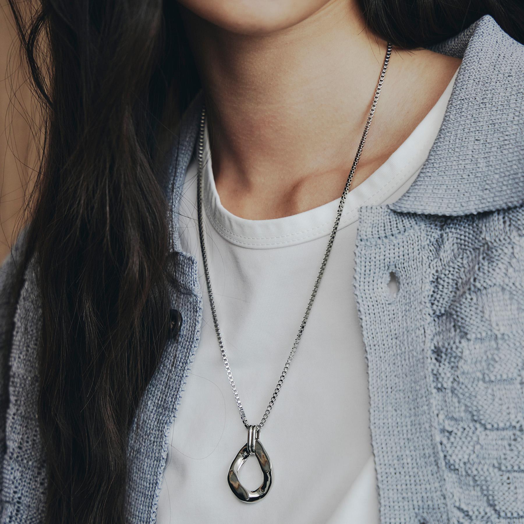 ティーケー タケオ キクチ tk.TAKEO KIKUCHI アクセントネックレス (シルバー(006)) シルバー(006)