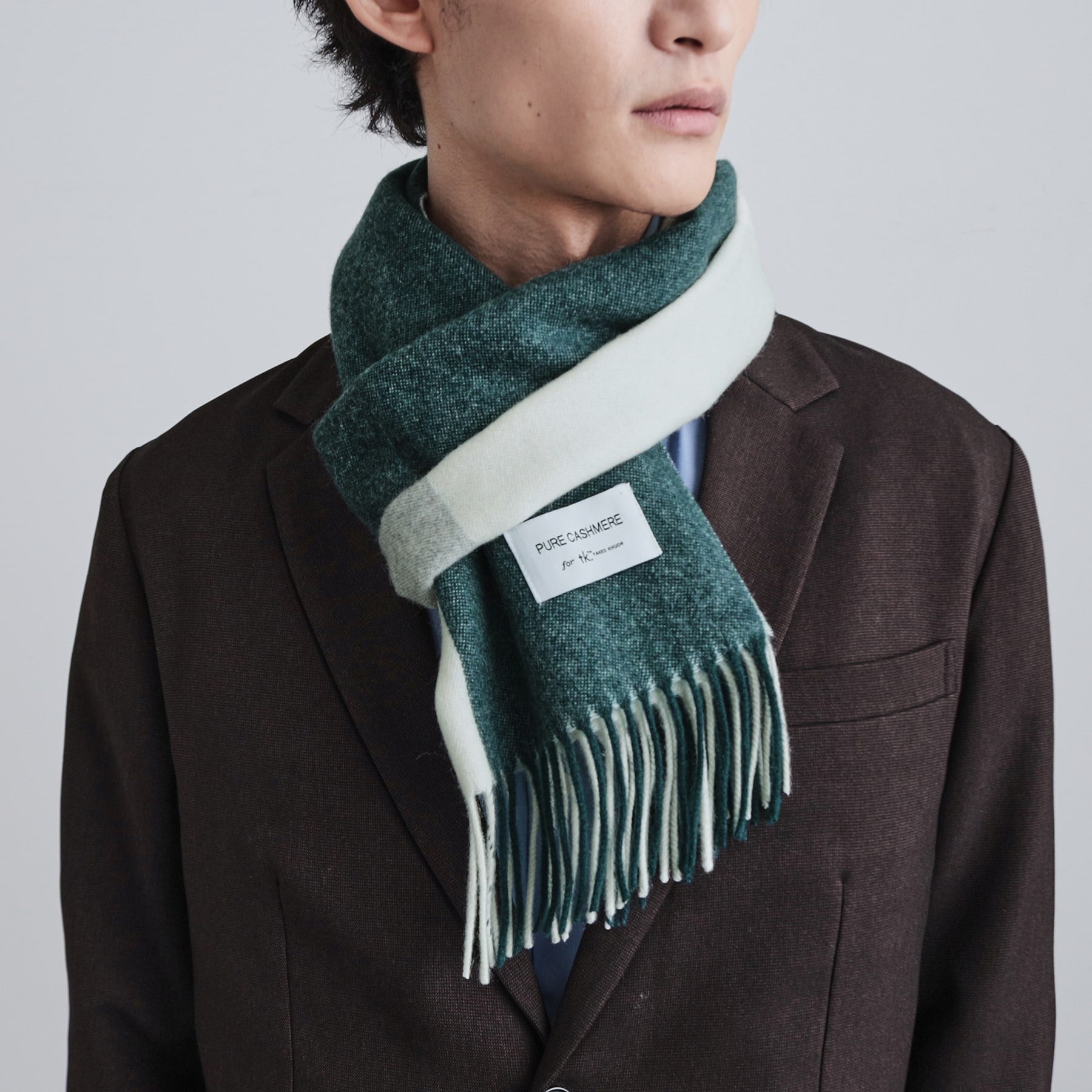 ティーケー タケオ キクチ tk.TAKEO KIKUCHI 【カシミヤ100%】ピュアカシミヤセパレートマフラー (ボルドー(564)) ボルドー(564)