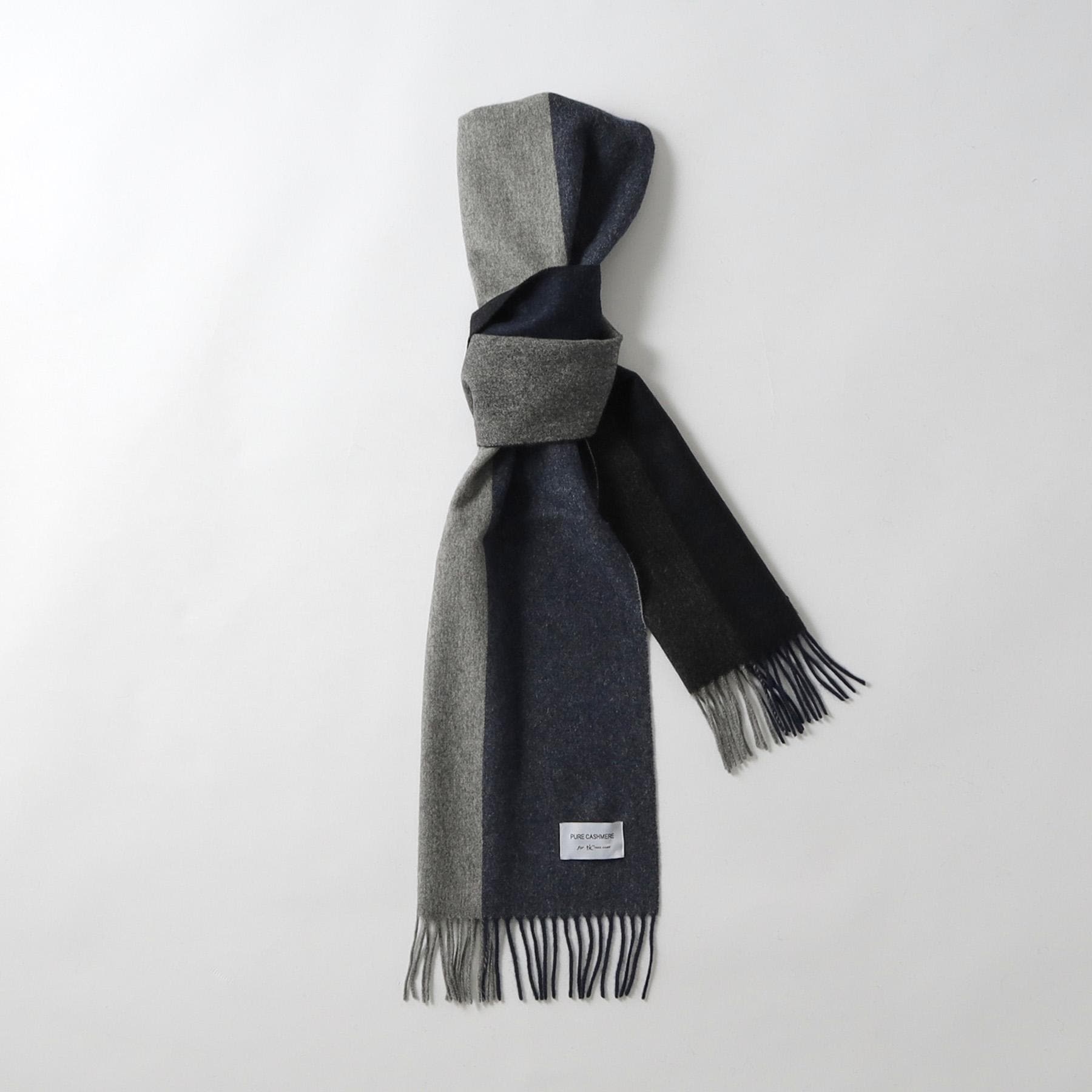 ティーケー タケオ キクチ tk.TAKEO KIKUCHI 【カシミヤ100%】ピュアカシミヤセパレートマフラー (ボルドー(564)) ボルドー(564)