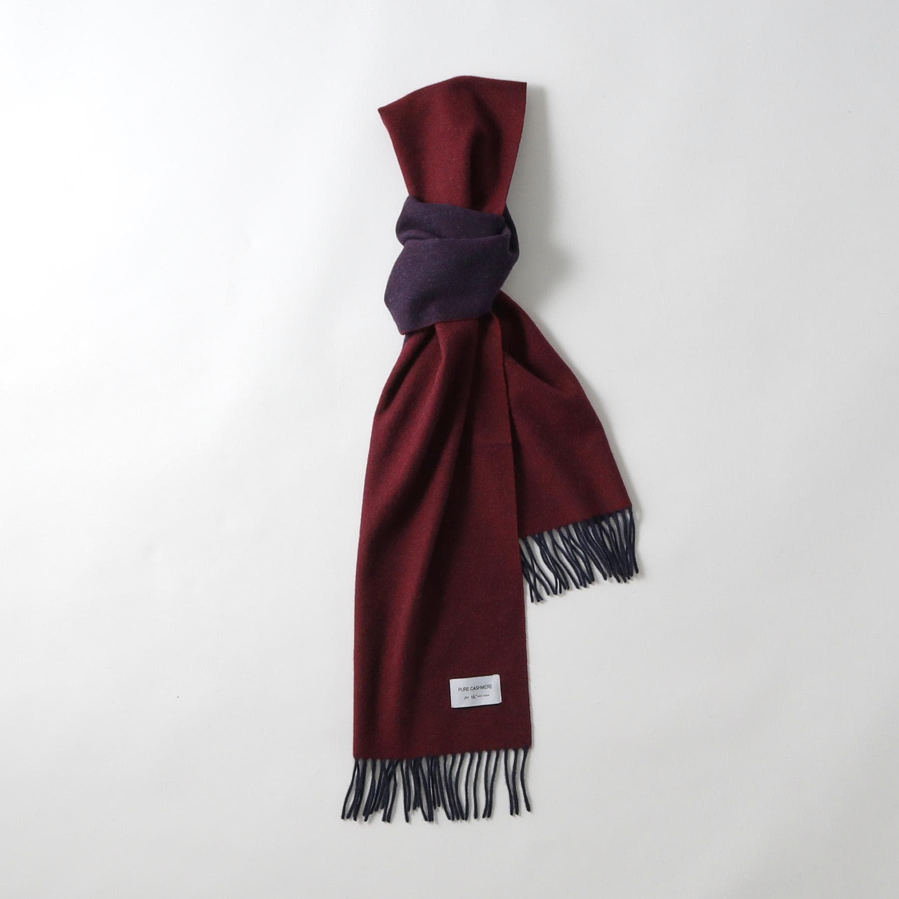 ティーケー タケオ キクチ tk.TAKEO KIKUCHI 【カシミヤ100%】ピュアカシミヤリバーシブルマフラー (ブルーグリーン(097)) ブルーグリーン(097)