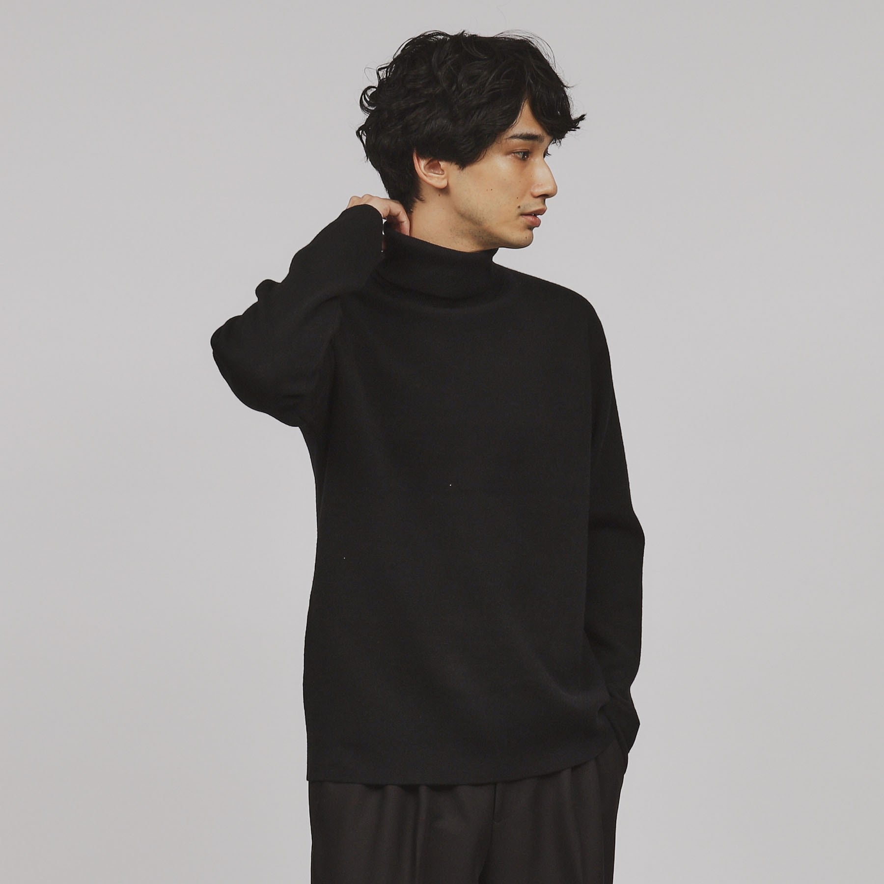 tk.TAKEO KIKUCHI tk.TAKEO KIKUCHI 【Washable】 High Gauge Turtleneck Knit