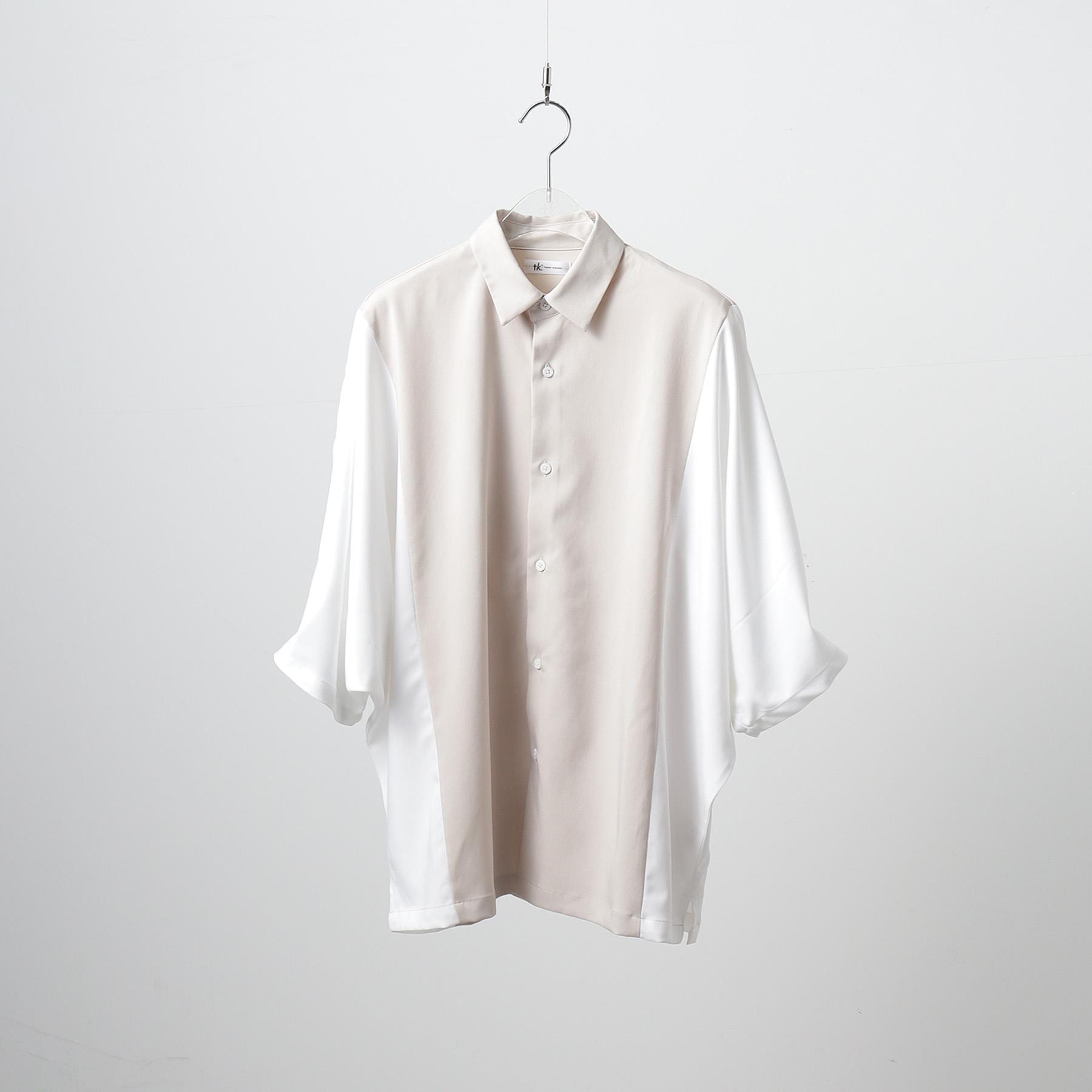 ティーケー タケオ キクチ tk.TAKEO KIKUCHI 配色ドルマンシャツ (ライトグレー(011)) ライトグレー(011)