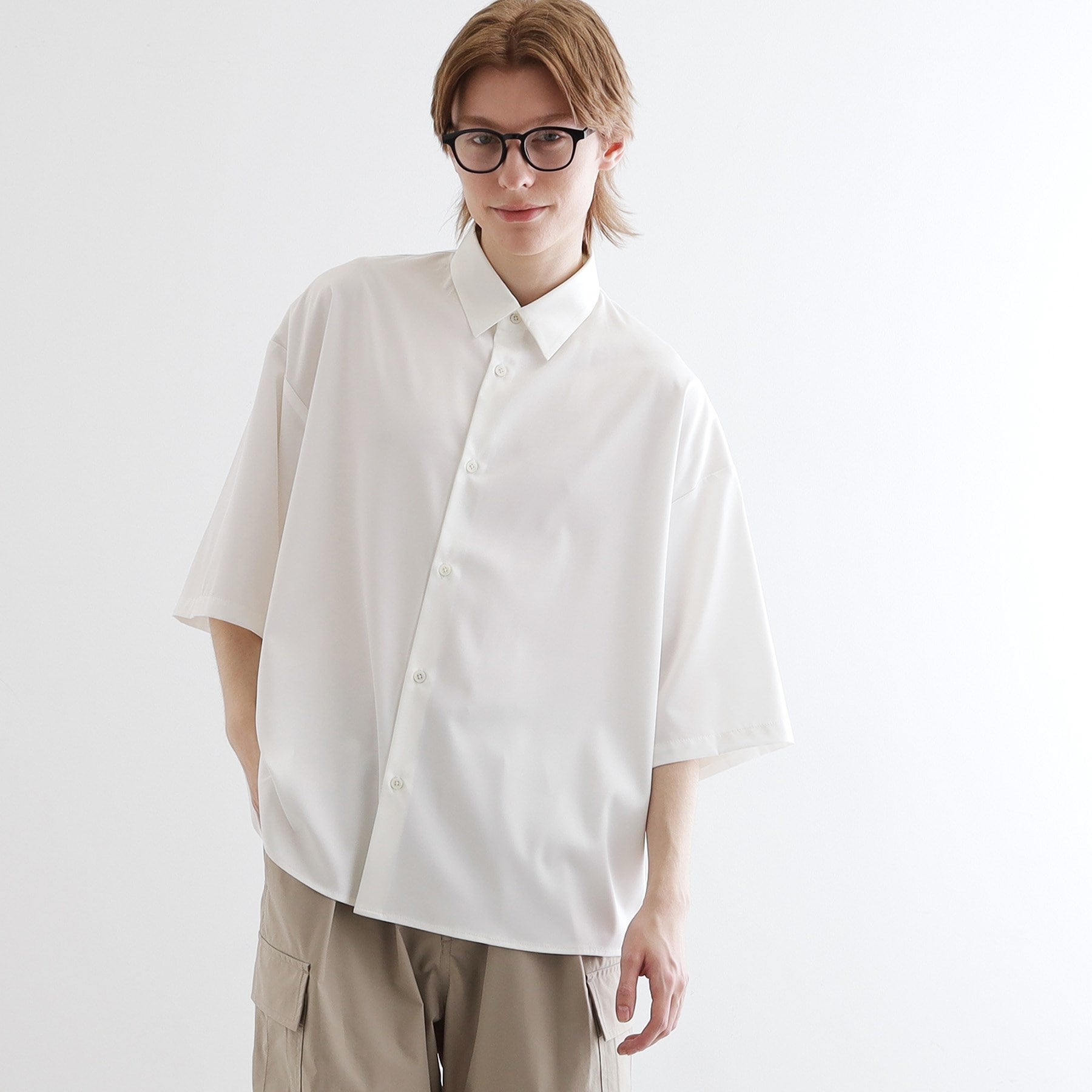 ティーケー タケオ キクチ tk.TAKEO KIKUCHI アソートなめらかシャツ (ホワイト(001)) ホワイト(001)