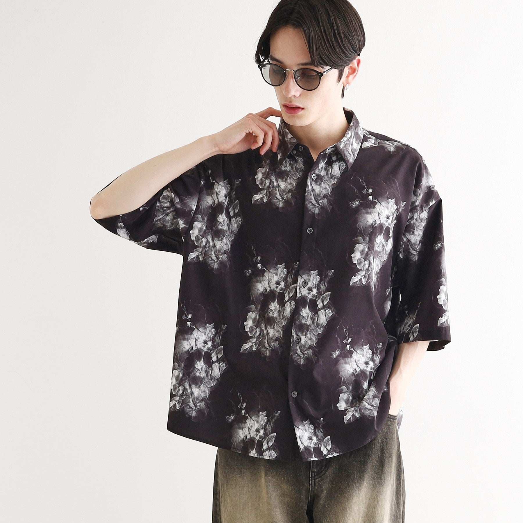 ティーケー タケオ キクチ tk.TAKEO KIKUCHI アソートなめらかシャツ (ブラック(419)) ブラック(419)