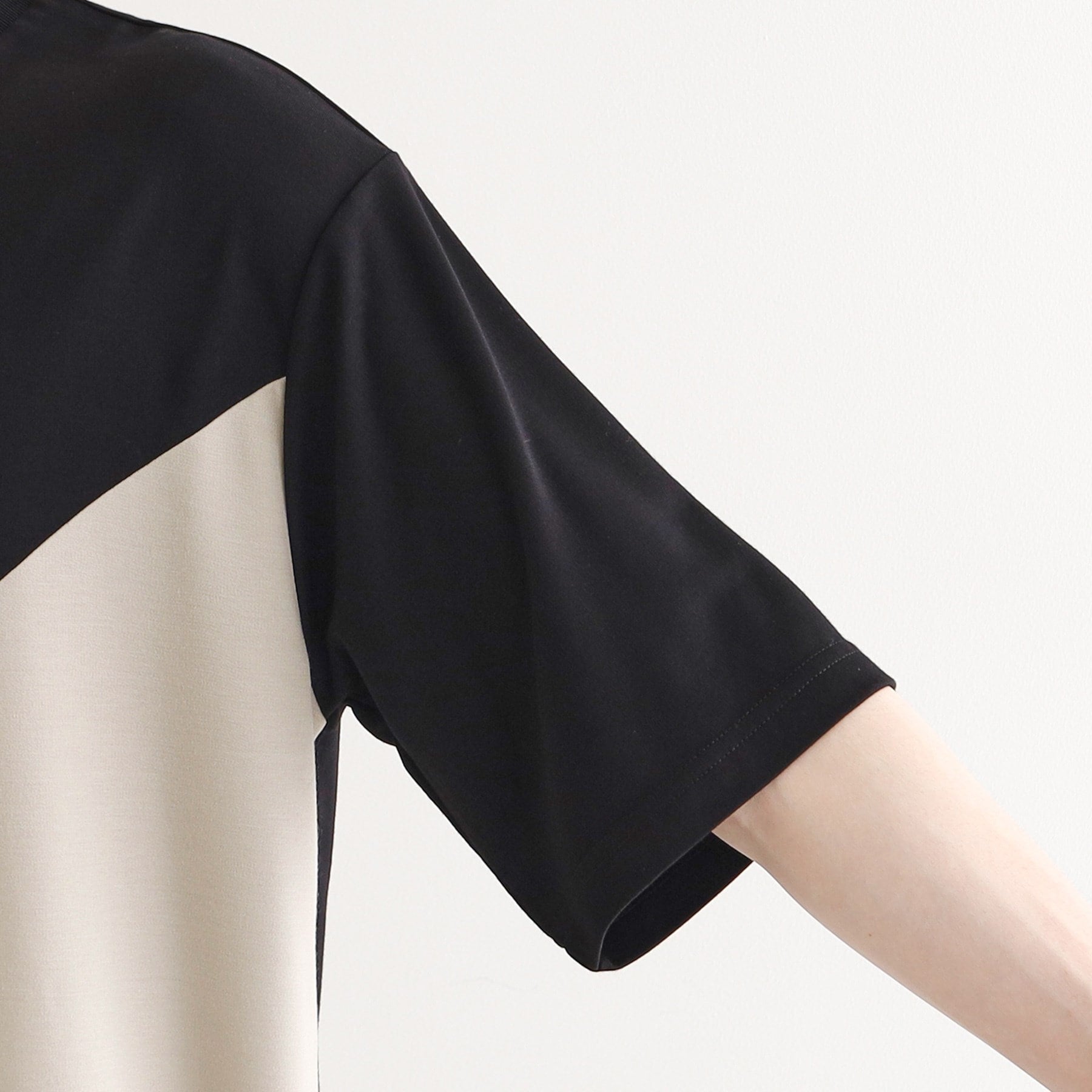 ティーケー タケオ キクチ tk.TAKEO KIKUCHI 【UV/接触冷感】ナナメ切替アソートTシャツ (ブラック(519)) ブラック(519)