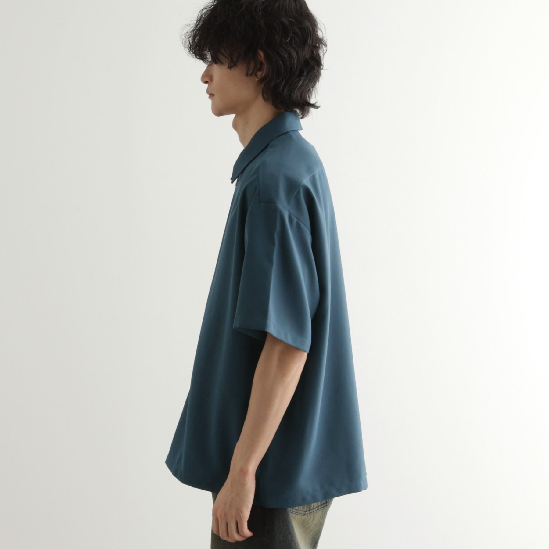 ティーケー タケオ キクチ tk.TAKEO KIKUCHI エンブロハーフジップシャツ (ブルー(093)) ブルー(093)