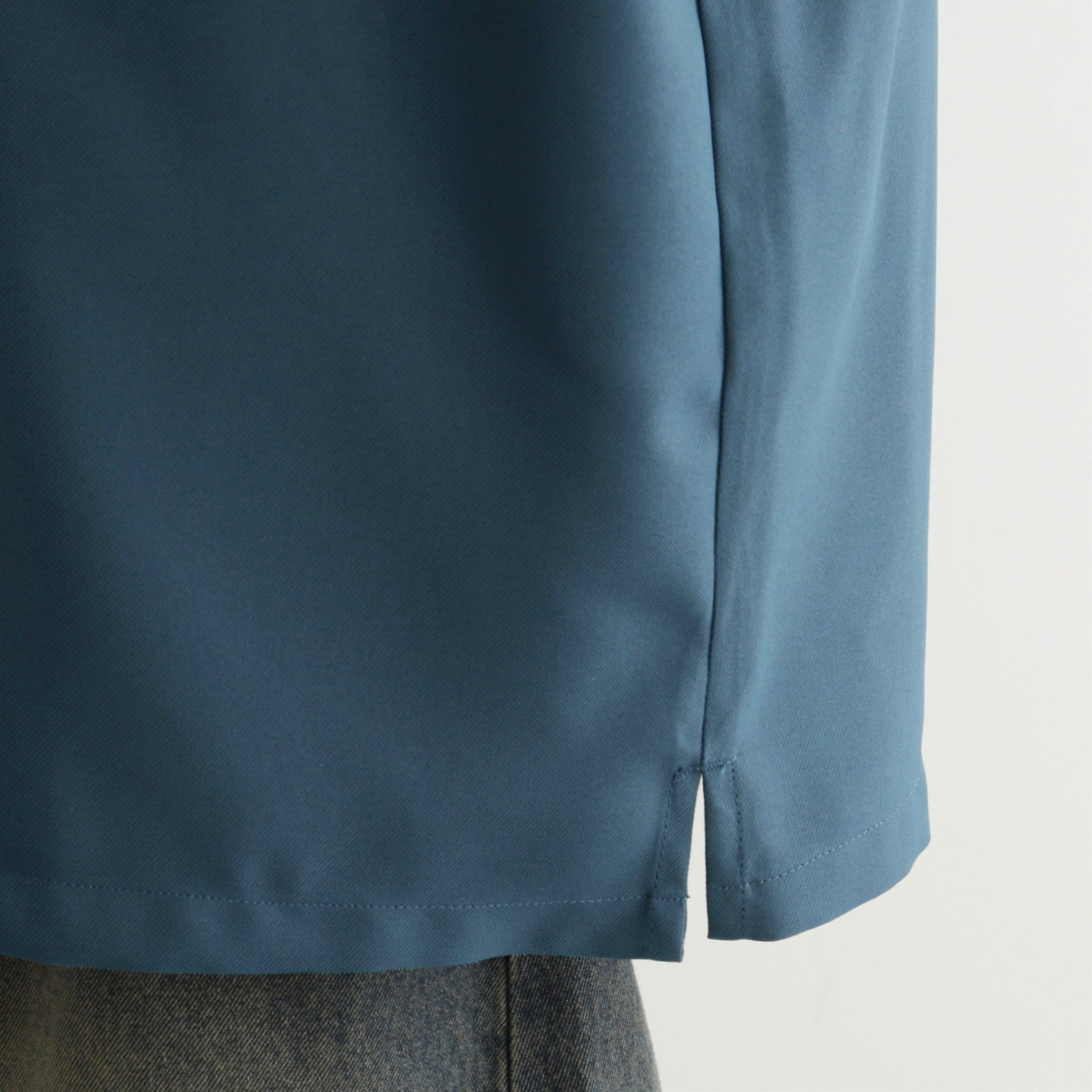 ティーケー タケオ キクチ tk.TAKEO KIKUCHI エンブロハーフジップシャツ (ブルー(093)) ブルー(093)