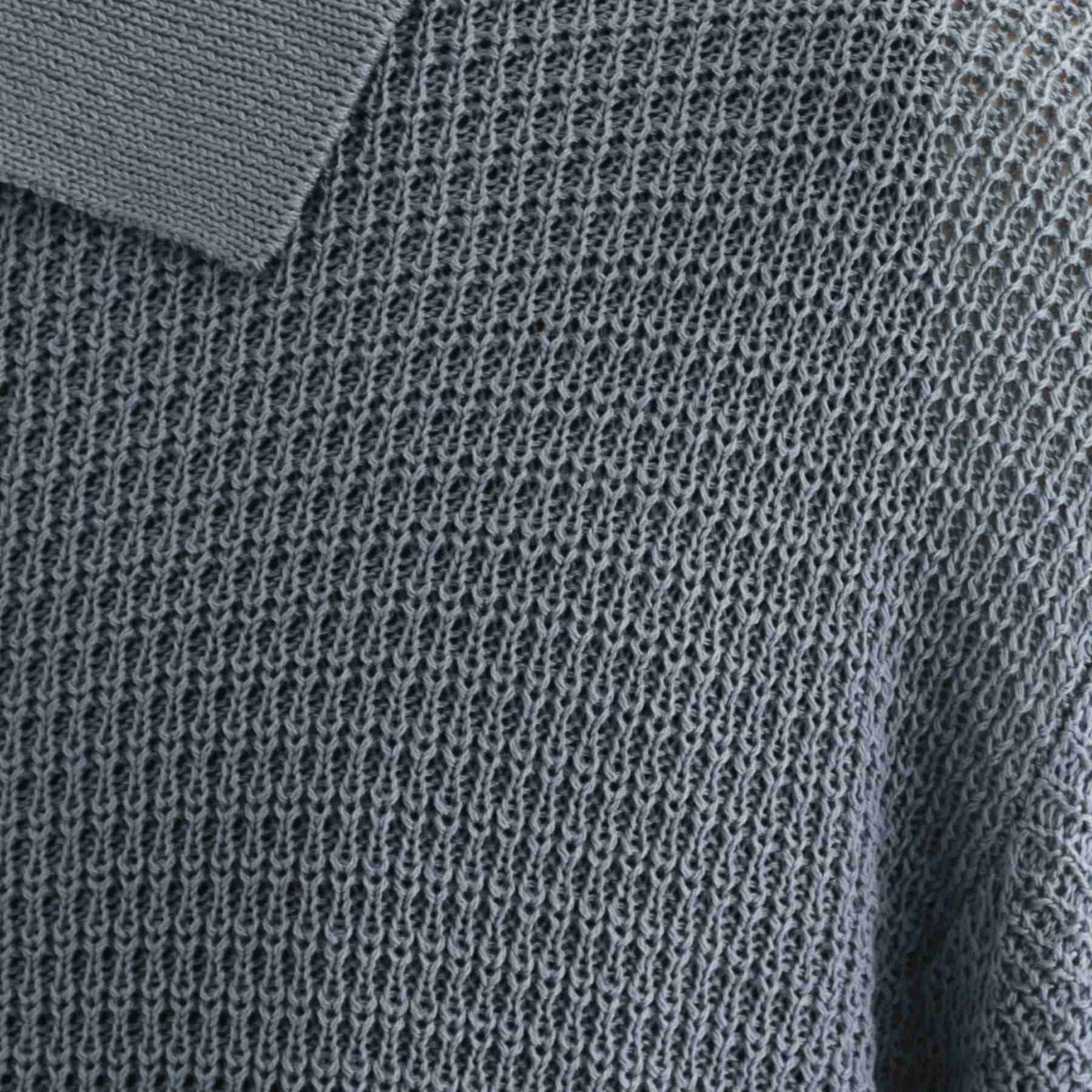 ティーケー タケオ キクチ tk.TAKEO KIKUCHI リネンライクニットポロシャツ (ブルー(092)) ブルー(092)