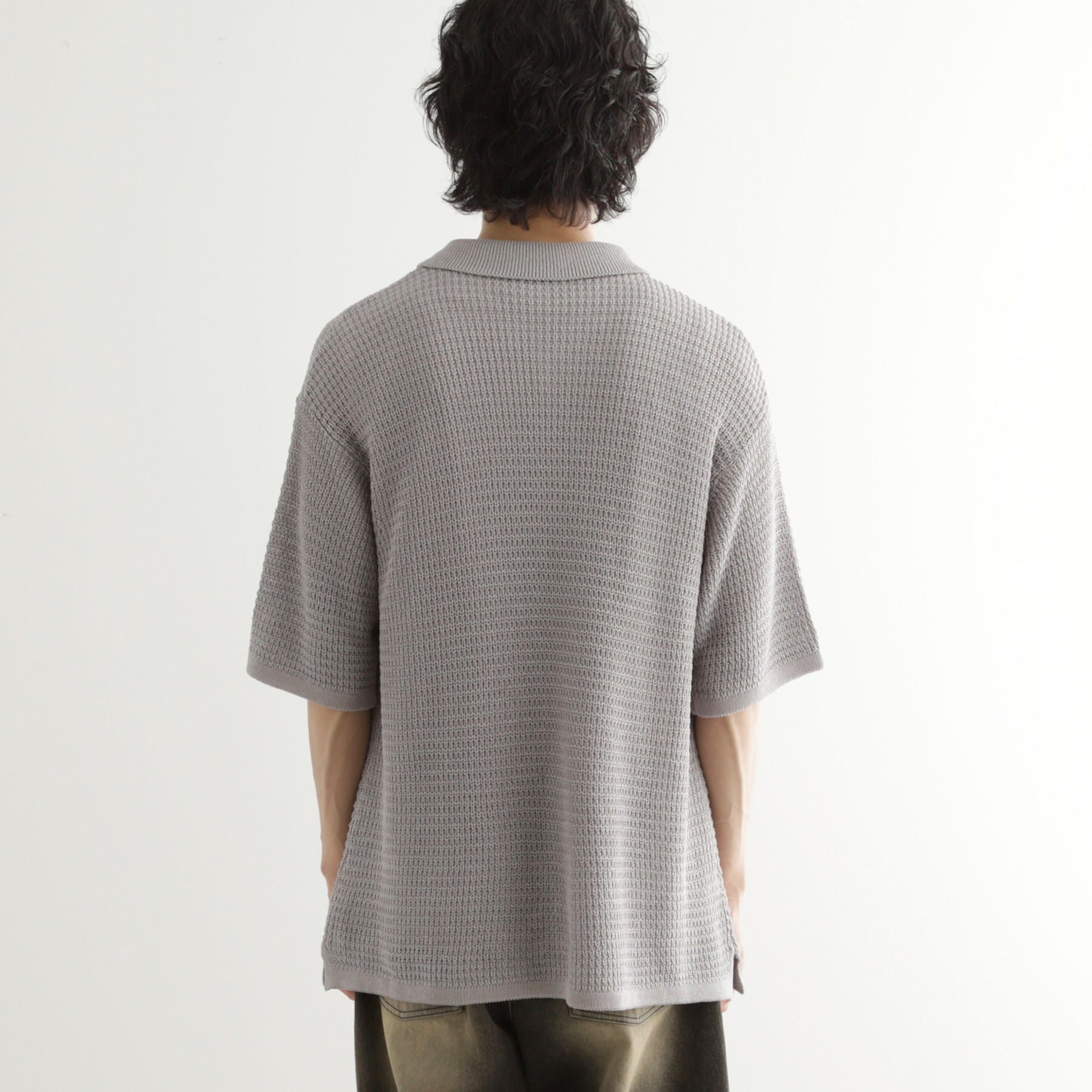 ティーケー タケオ キクチ tk.TAKEO KIKUCHI リネンライクニットポロシャツ (ブルー(092)) ブルー(092)