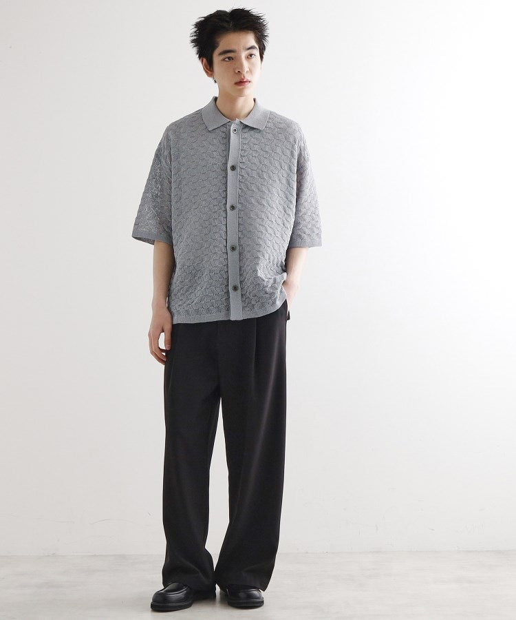 ティーケー タケオ キクチ tk.TAKEO KIKUCHI ニットポロカーディガン (ライトグレー(011)) ライトグレー(011)