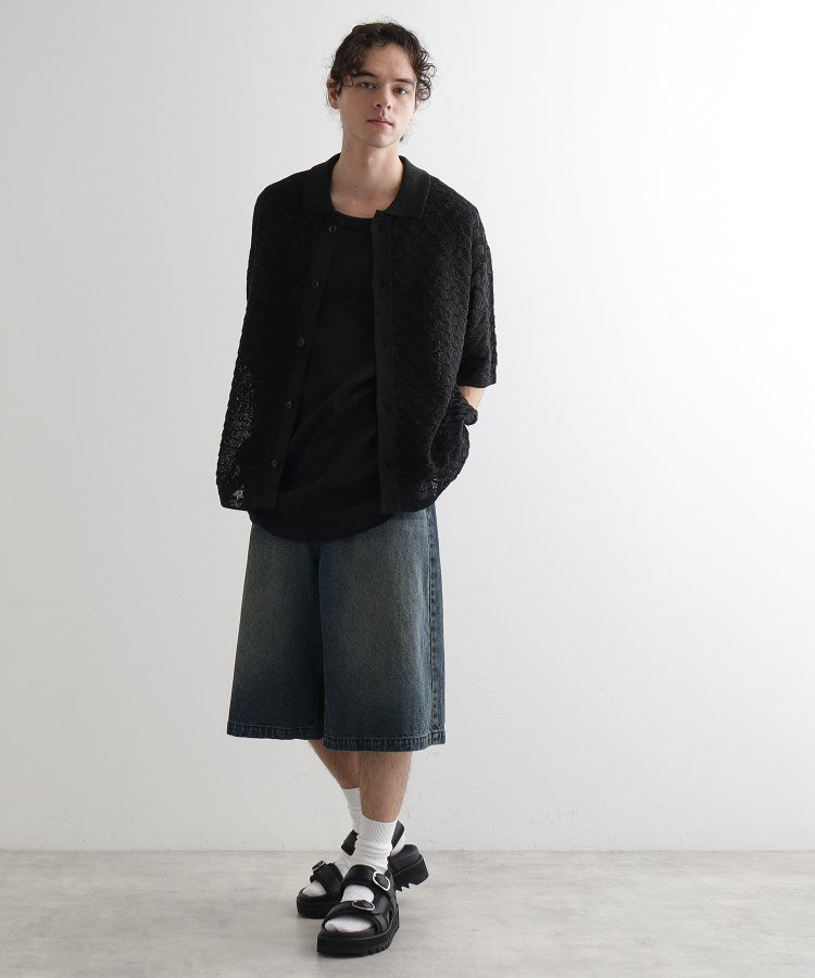 ティーケー タケオ キクチ tk.TAKEO KIKUCHI ニットポロカーディガン (ライトグレー(011)) ライトグレー(011)