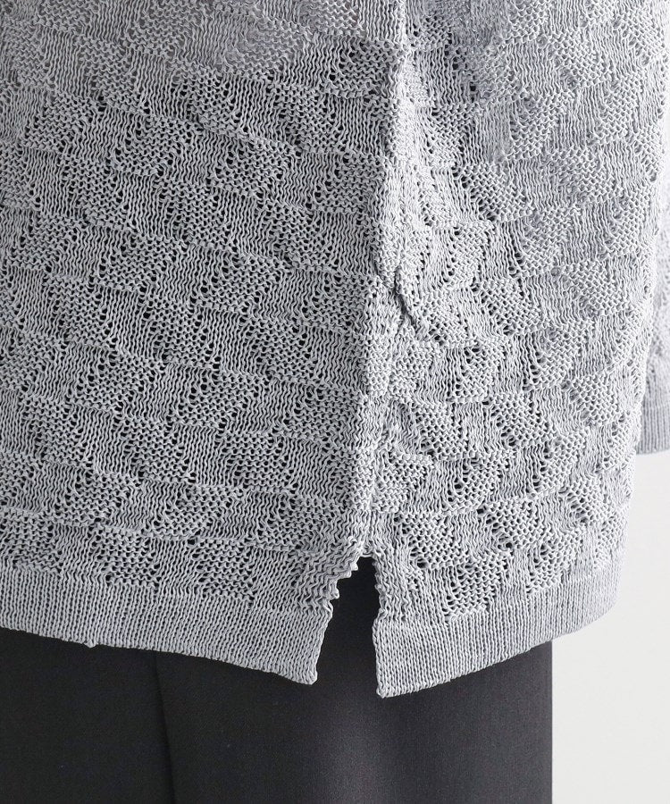 ティーケー タケオ キクチ tk.TAKEO KIKUCHI ニットポロカーディガン (ライトグレー(011)) ライトグレー(011)