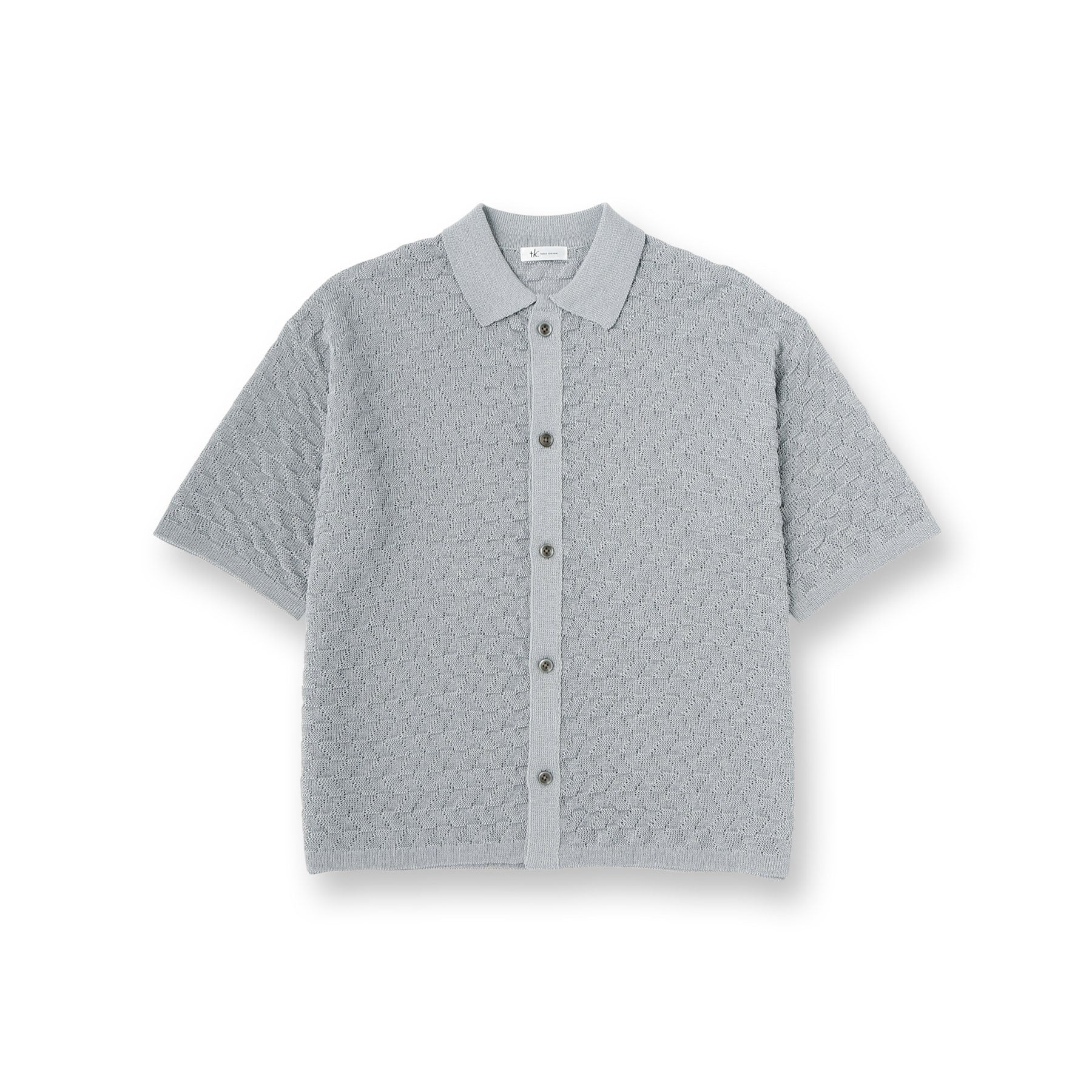 ティーケー タケオ キクチ tk.TAKEO KIKUCHI ニットポロカーディガン (ライトグレー(011)) ライトグレー(011)