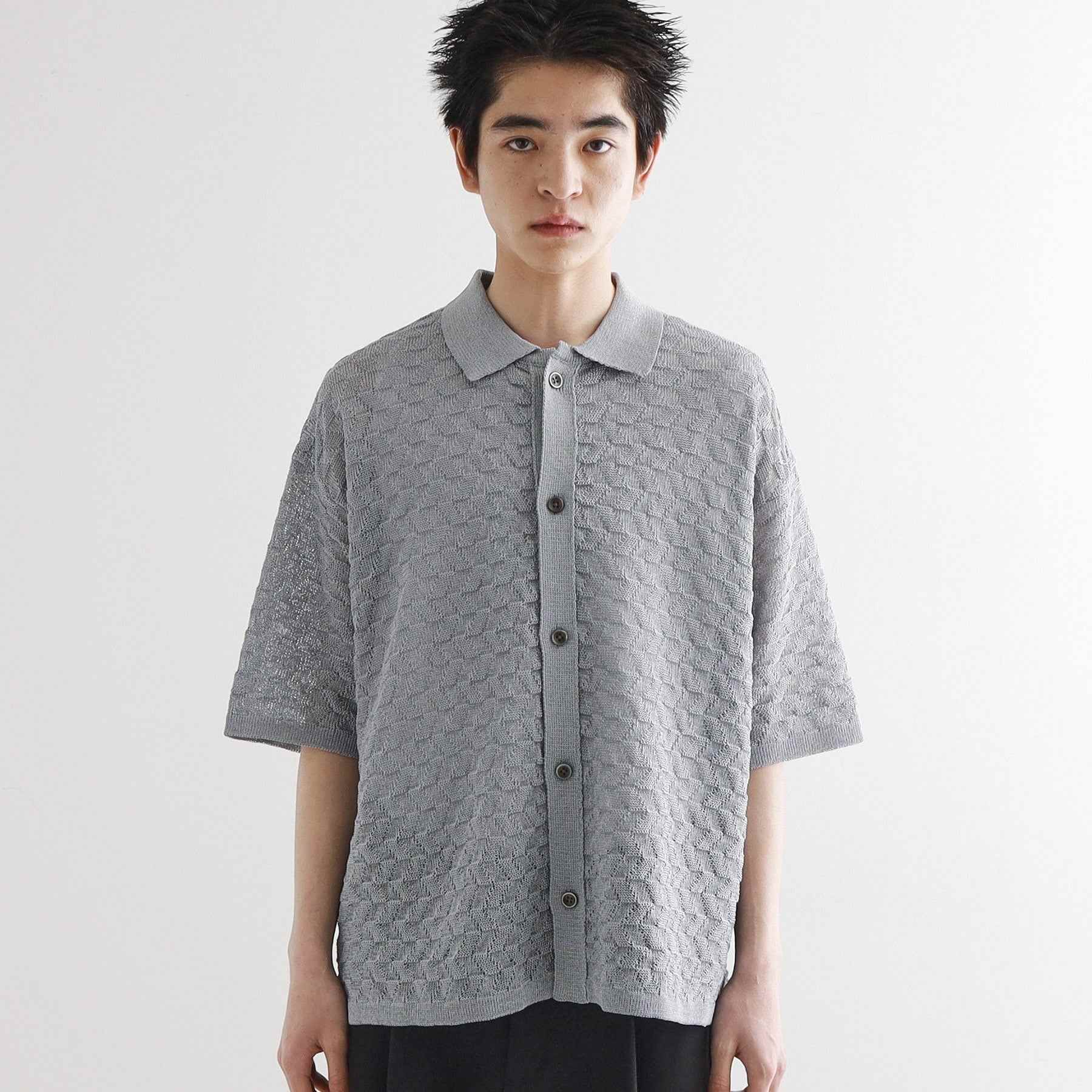 ティーケー タケオ キクチ tk.TAKEO KIKUCHI ニットポロカーディガン (ライトグレー(011)) ライトグレー(011)