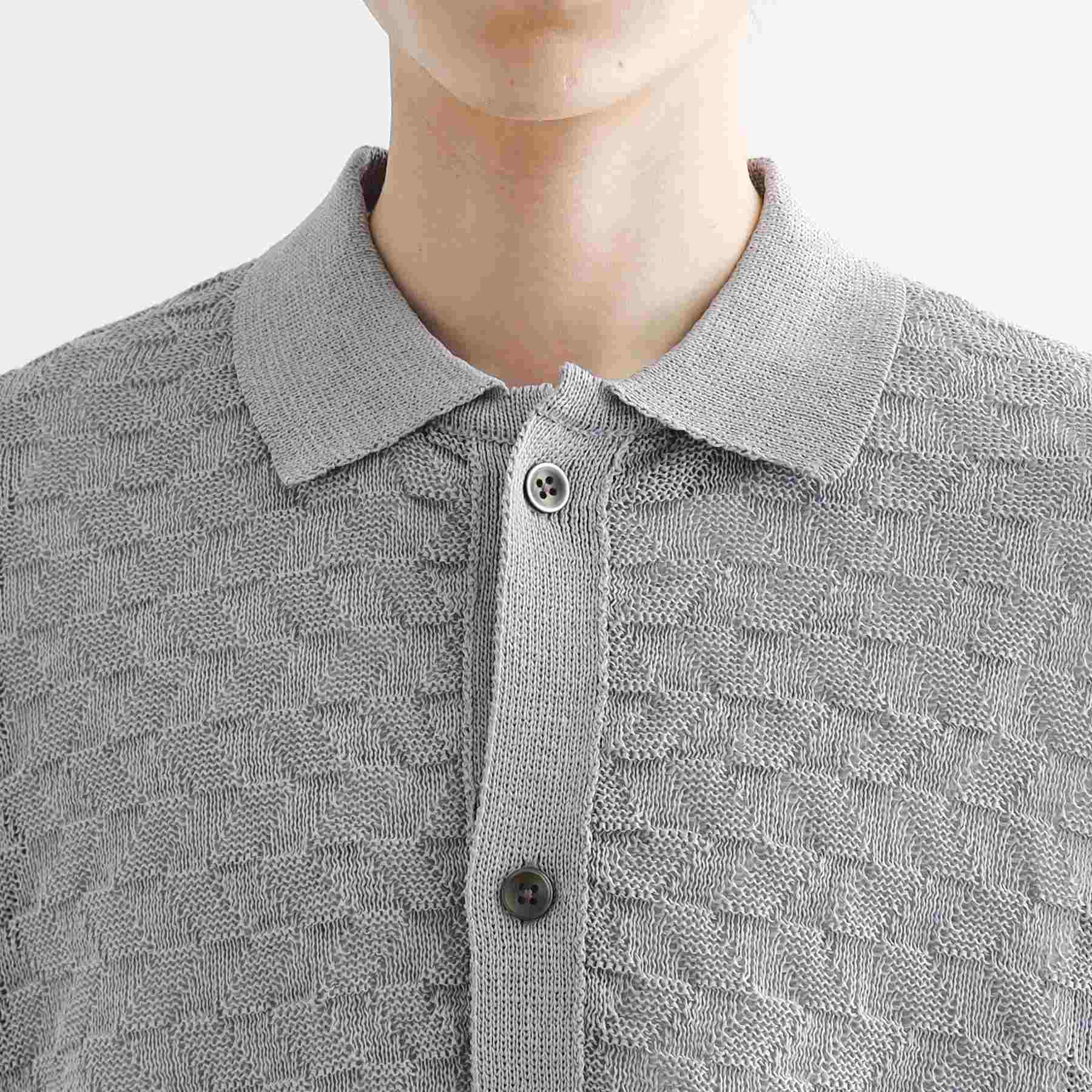 ティーケー タケオ キクチ tk.TAKEO KIKUCHI ニットポロカーディガン (ライトグレー(011)) ライトグレー(011)