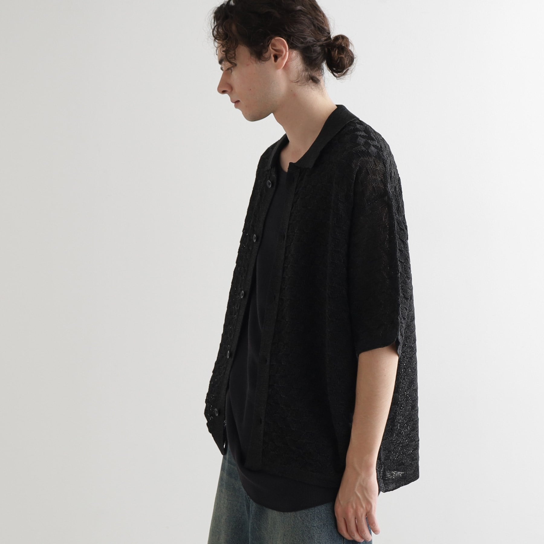 ティーケー タケオ キクチ tk.TAKEO KIKUCHI ニットポロカーディガン (ライトグレー(011)) ライトグレー(011)