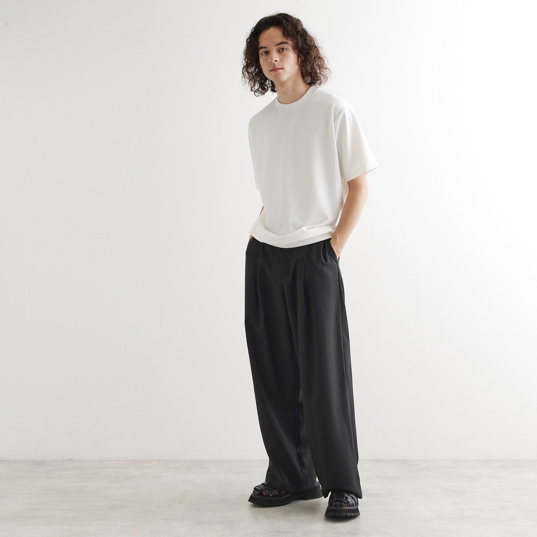 ティーケー タケオ キクチ tk.TAKEO KIKUCHI スマート半袖カットソー (ホワイト(001)) ホワイト(001)