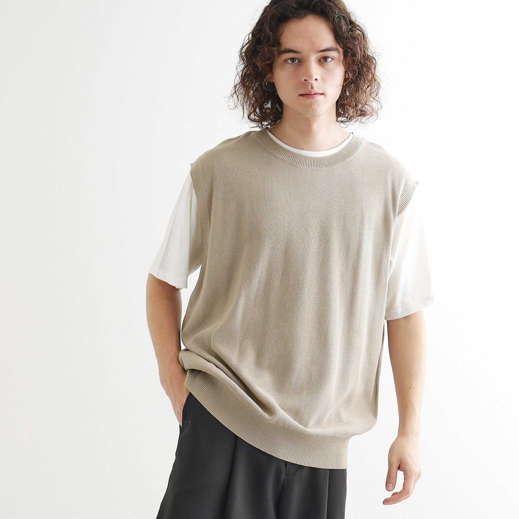 ティーケー タケオ キクチ tk.TAKEO KIKUCHI 【セットアイテム】ニットベストアンサンブル (ベージュ(052)) ベージュ(052)