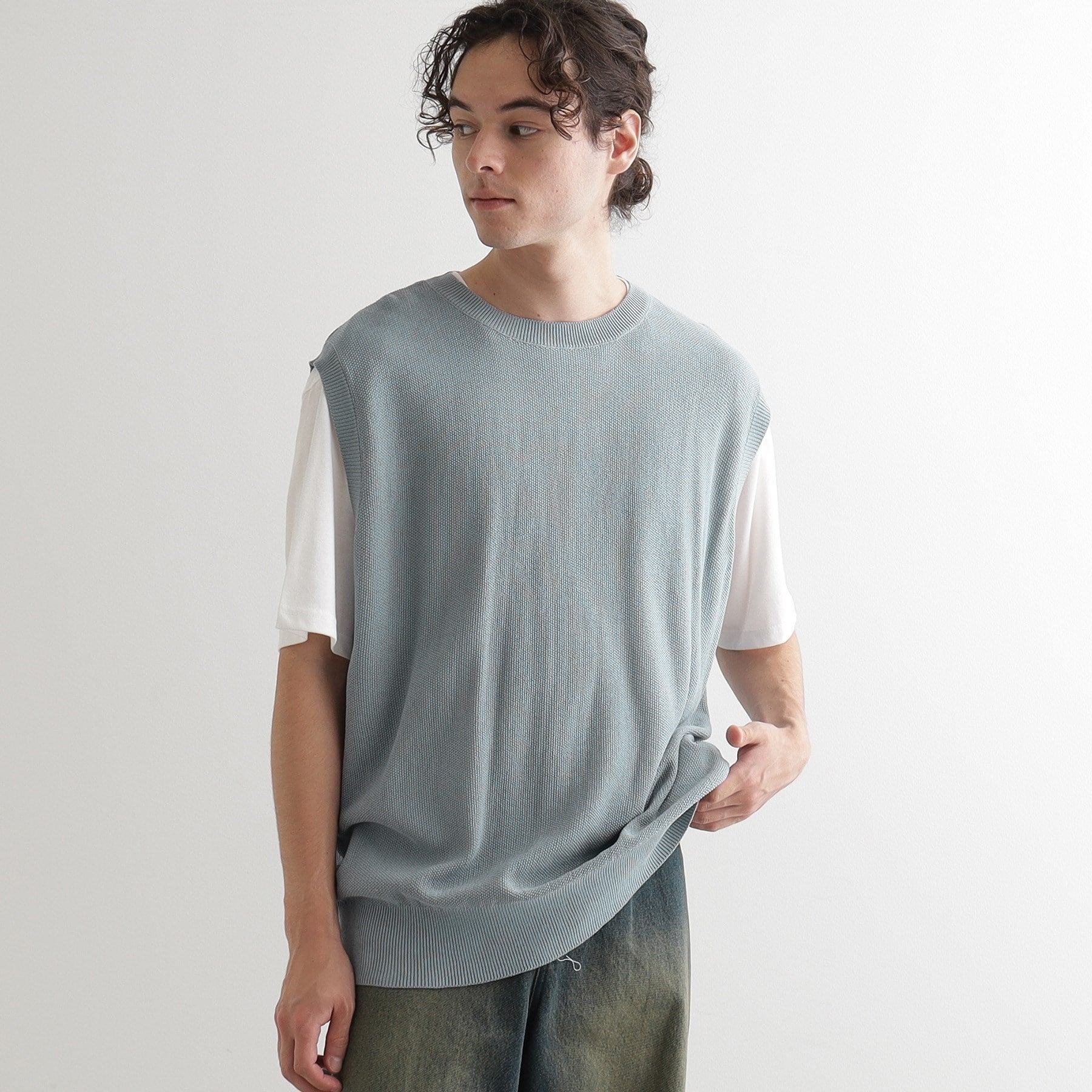 ティーケー タケオ キクチ tk.TAKEO KIKUCHI 【セットアイテム】ニットベストアンサンブル (ベージュ(052)) ベージュ(052)