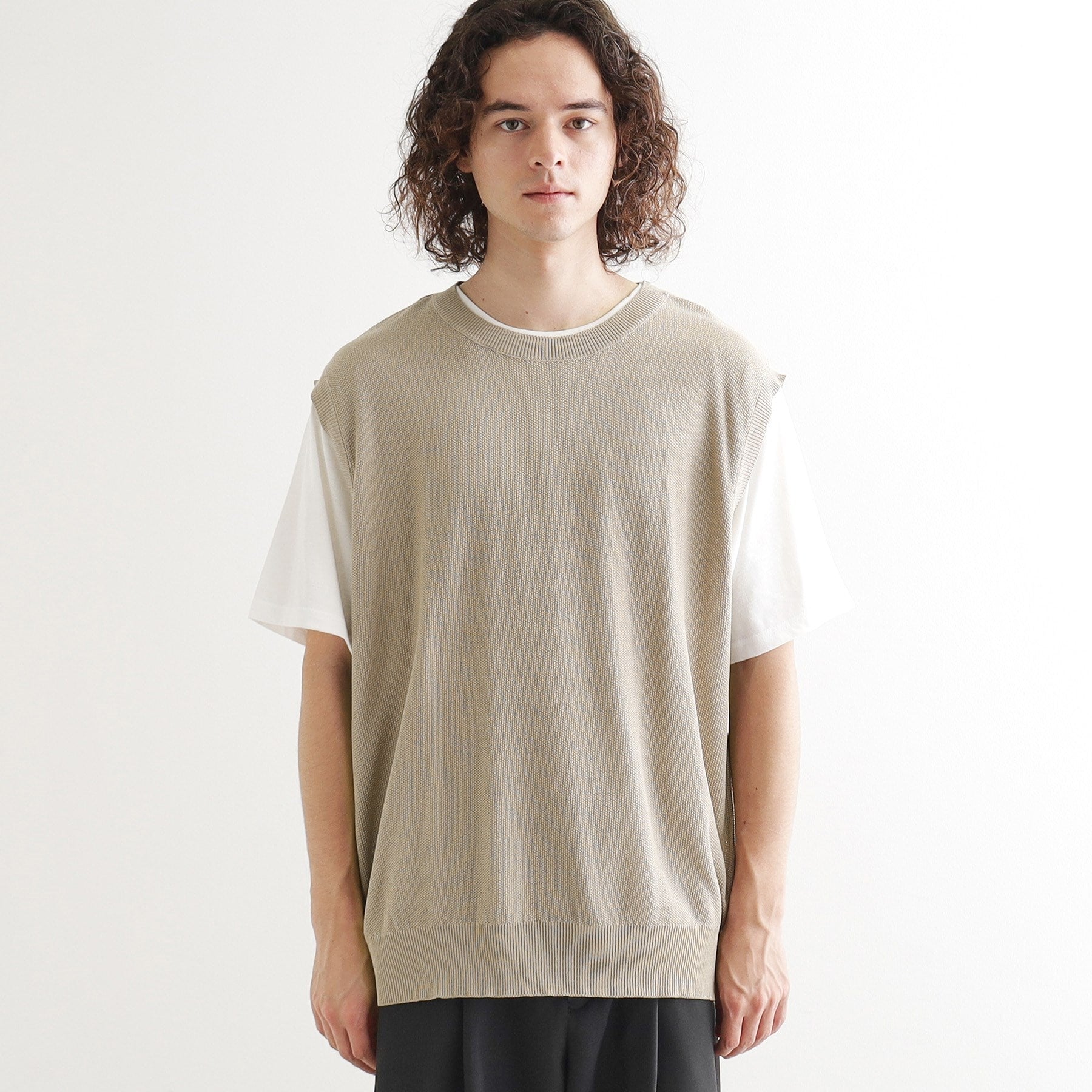 ティーケー タケオ キクチ tk.TAKEO KIKUCHI 【セットアイテム】ニットベストアンサンブル (ベージュ(052)) ベージュ(052)