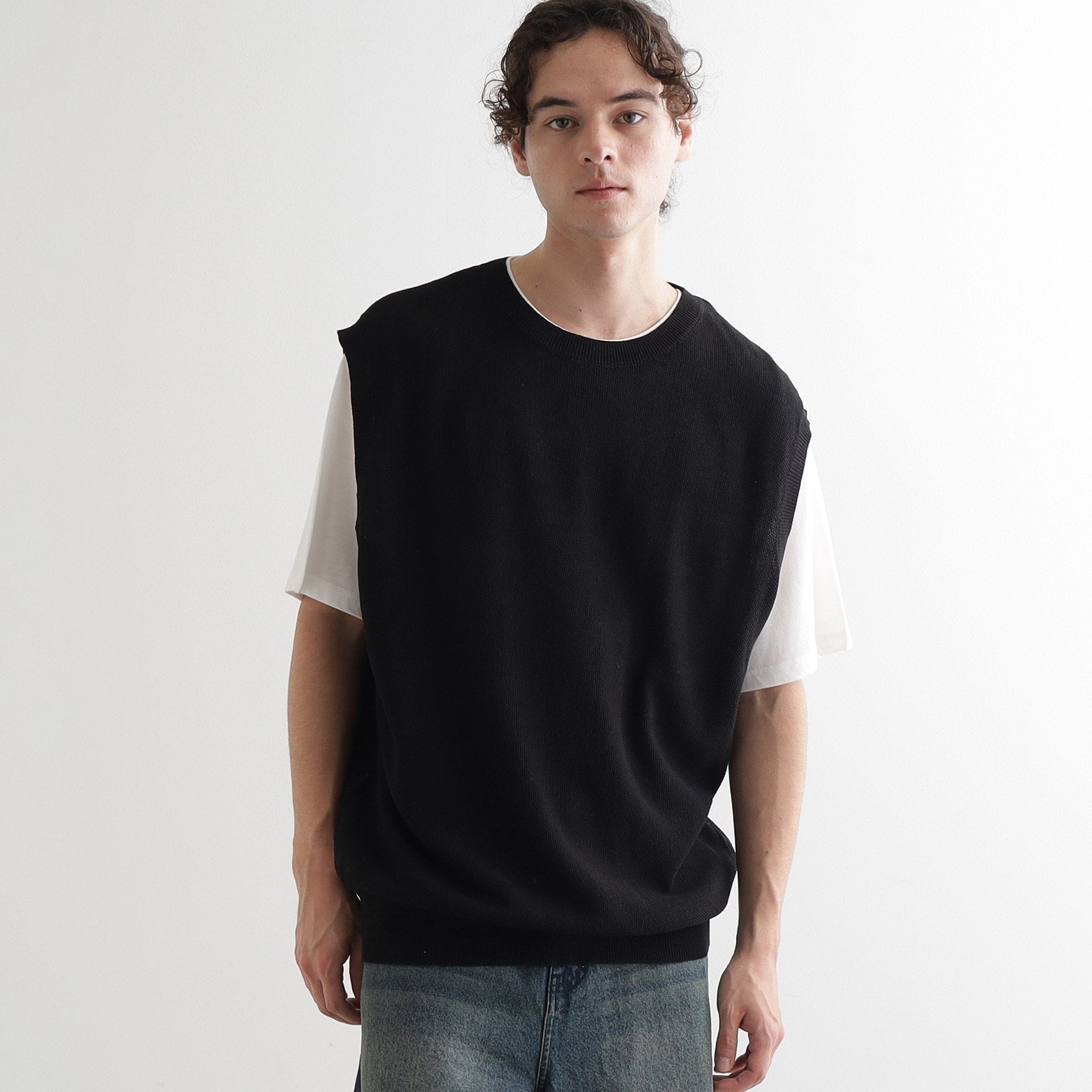 ティーケー タケオ キクチ tk.TAKEO KIKUCHI 【セットアイテム】ニットベストアンサンブル (ブラック(019)) ブラック(019)