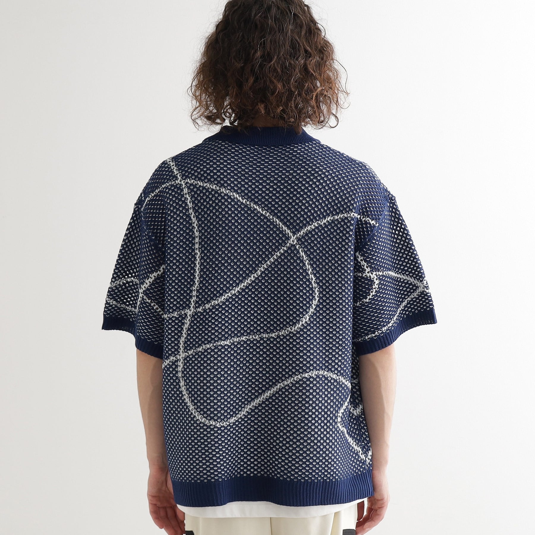 ティーケー タケオ キクチ tk.TAKEO KIKUCHI ラインアートニットポロ (ホワイト(001)) ホワイト(001)