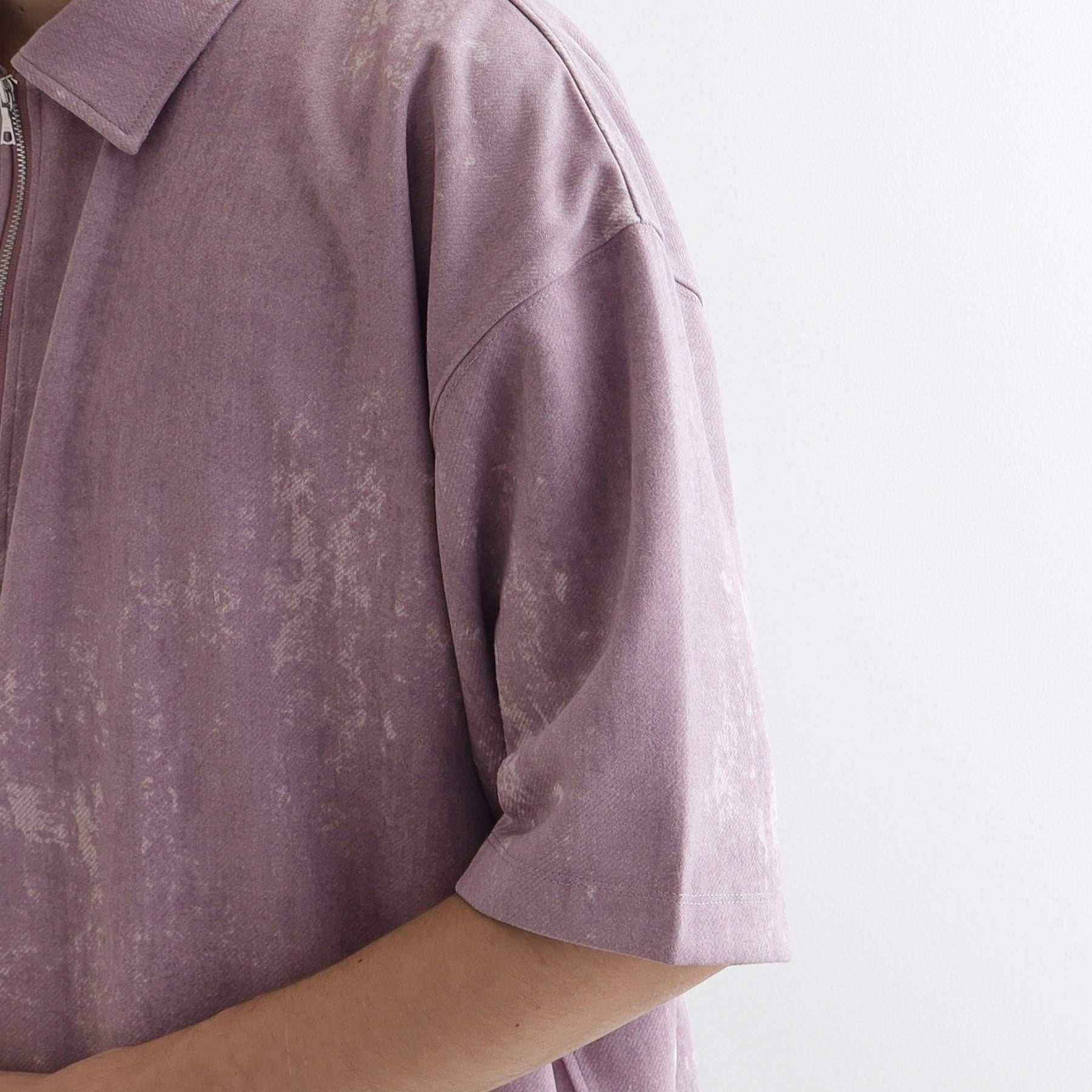 ティーケー タケオ キクチ tk.TAKEO KIKUCHI ヴィンテージライクハーフジップポロシャツ (オリーブグリーン(026)) オリーブグリーン(026)