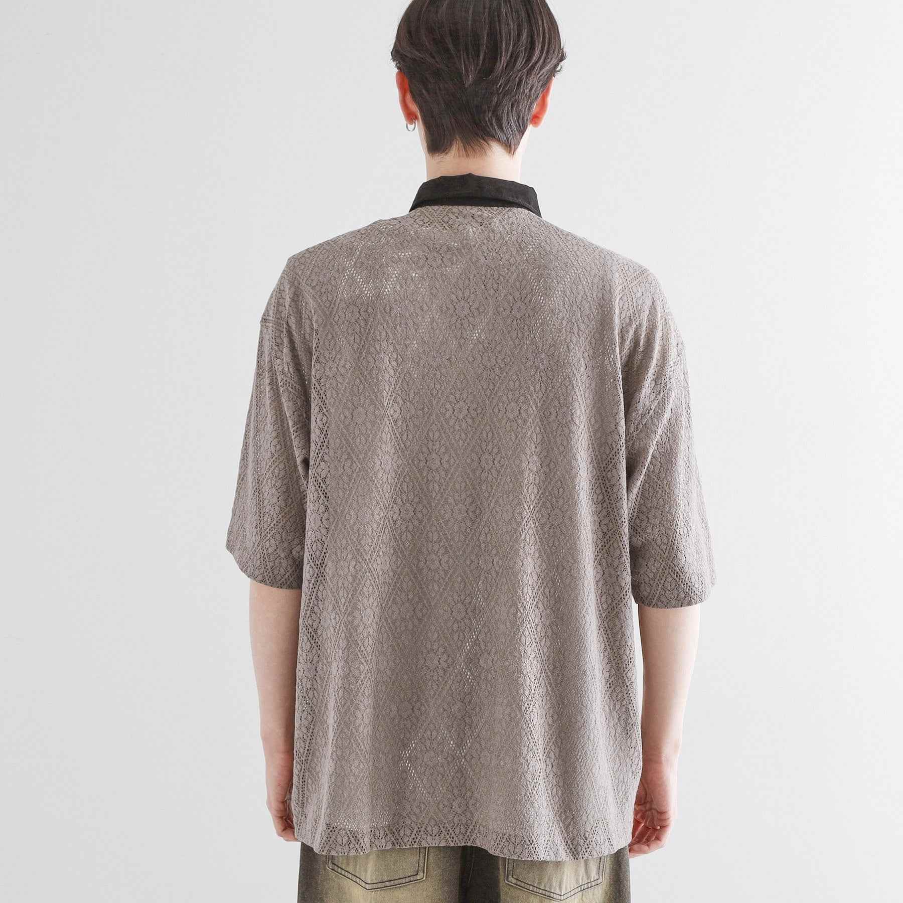 ティーケー タケオ キクチ tk.TAKEO KIKUCHI サマースエードコンビレースシャツ (オフホワイト(003)) オフホワイト(003)