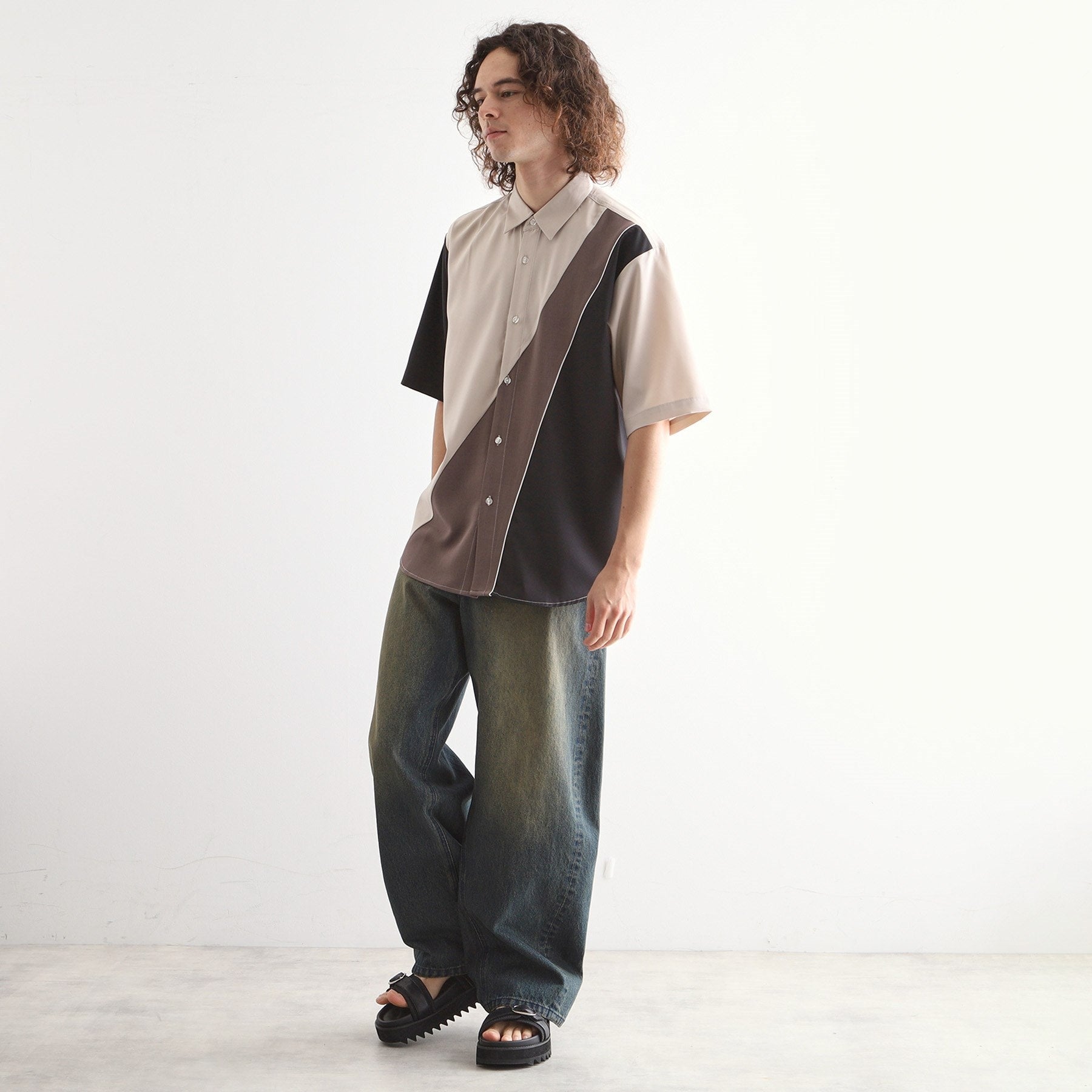 ティーケー タケオ キクチ tk.TAKEO KIKUCHI カーブスイッチシャツ (ホワイト(501)) ホワイト(501)