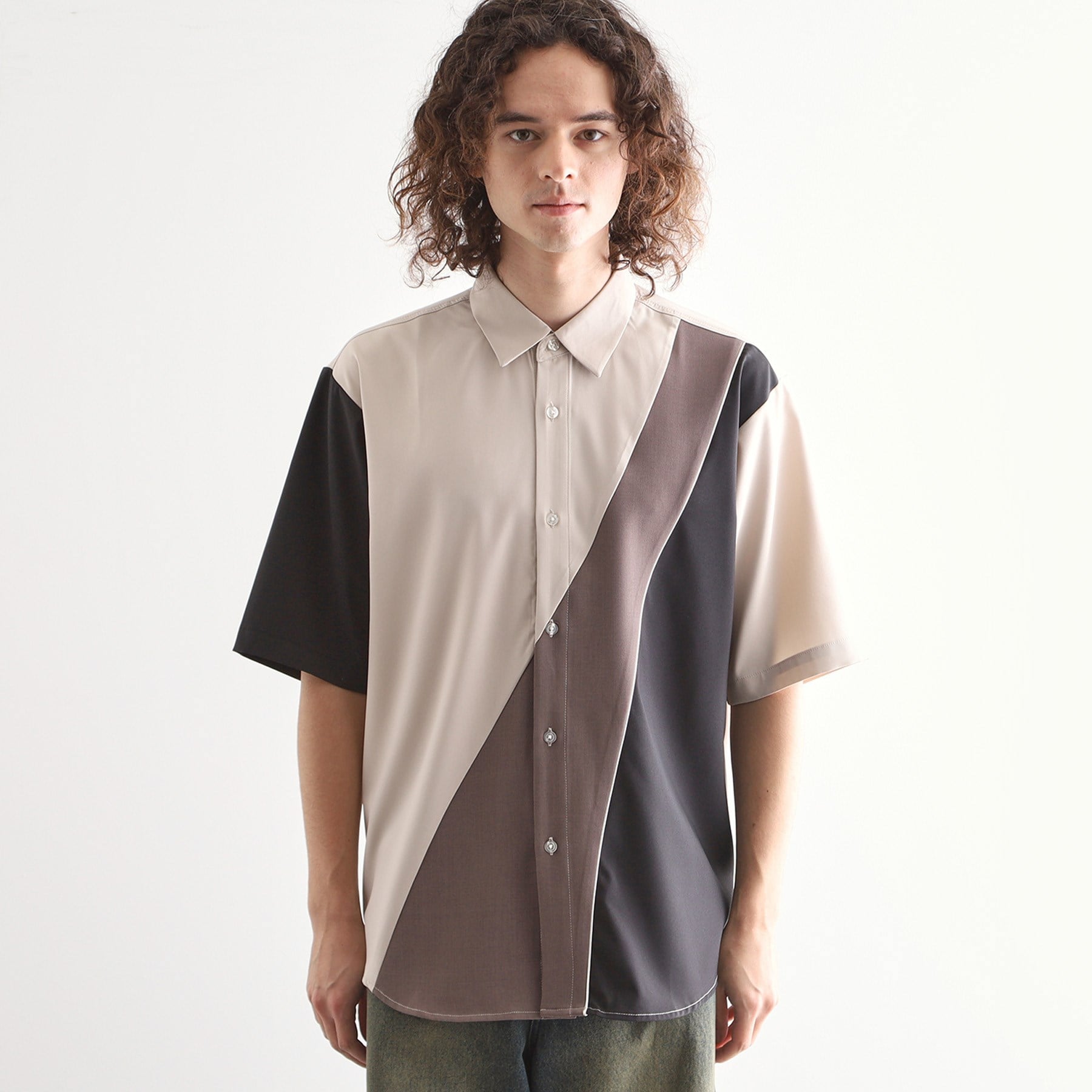 ティーケー タケオ キクチ tk.TAKEO KIKUCHI カーブスイッチシャツ (ホワイト(501)) ホワイト(501)