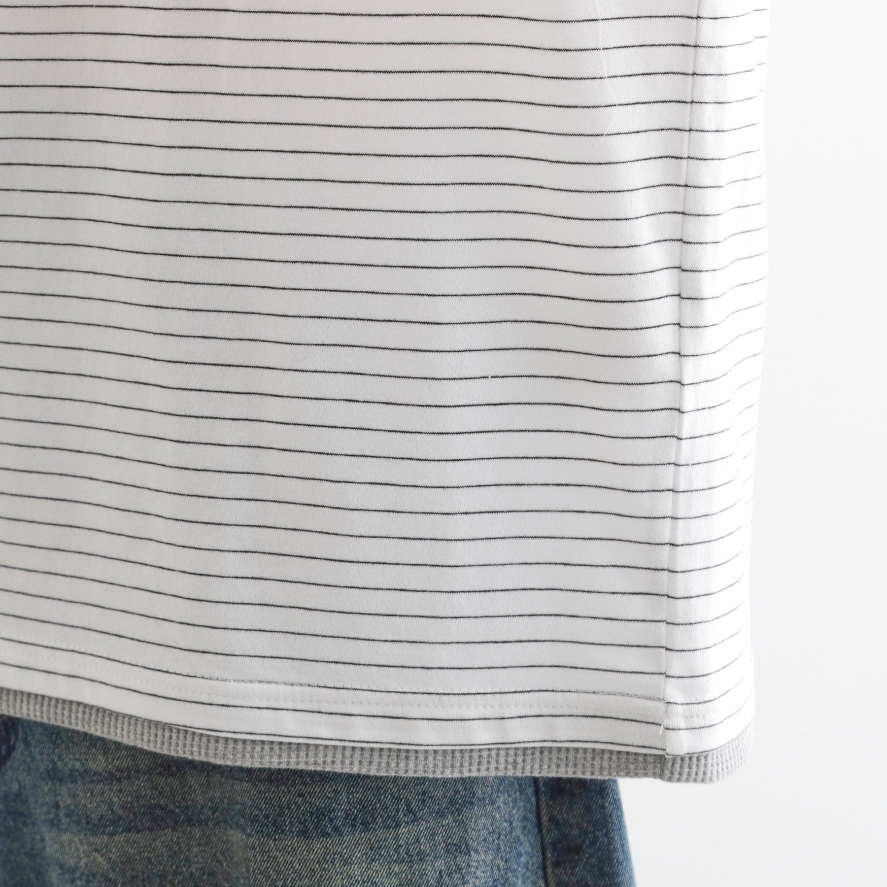 ティーケー タケオ キクチ tk.TAKEO KIKUCHI マイクロボーダーフェイクTシャツ (ネイビー(394)) ネイビー(394)