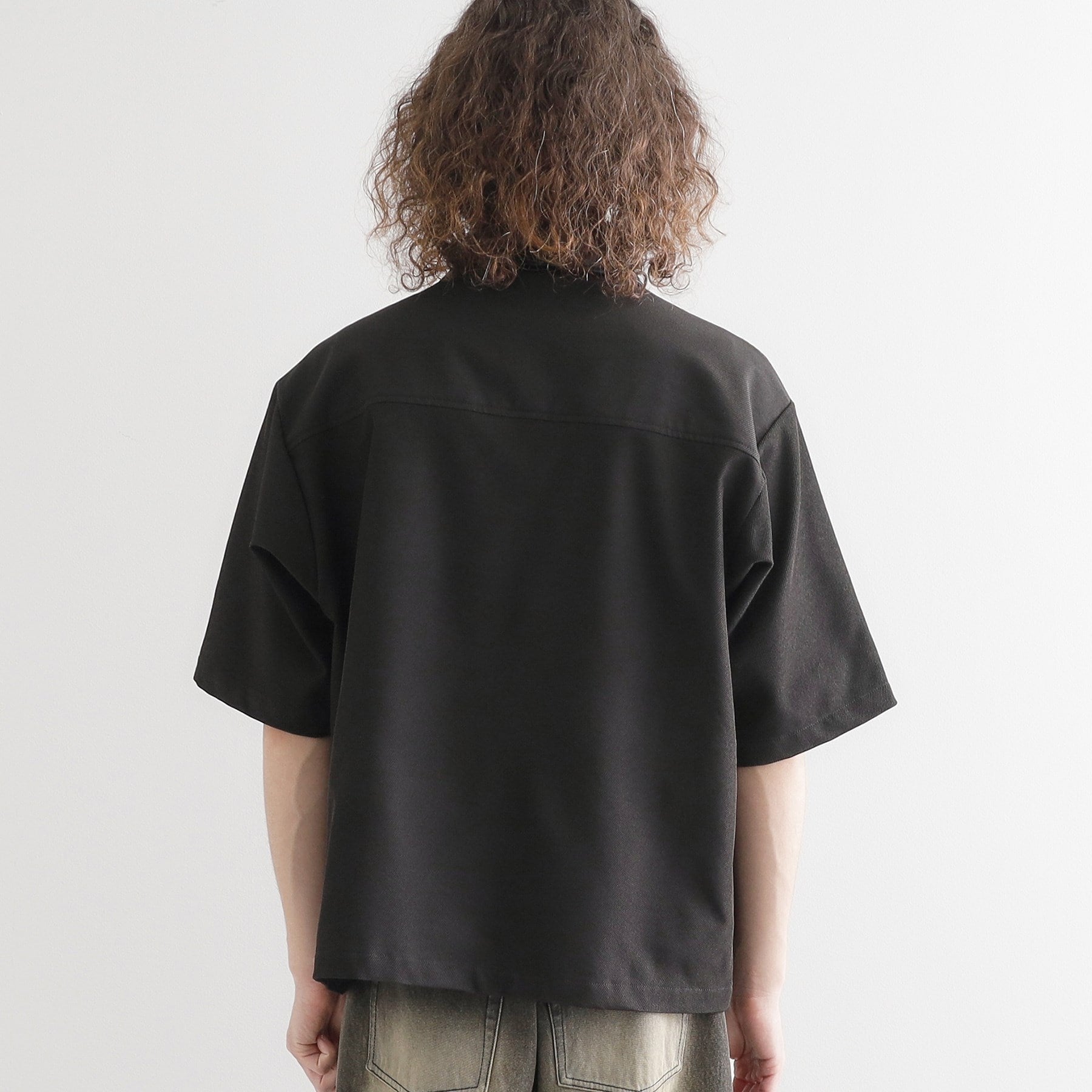 ティーケー タケオ キクチ tk.TAKEO KIKUCHI 衿配色ワーカーシャツアウター (ブラック(019)) ブラック(019)