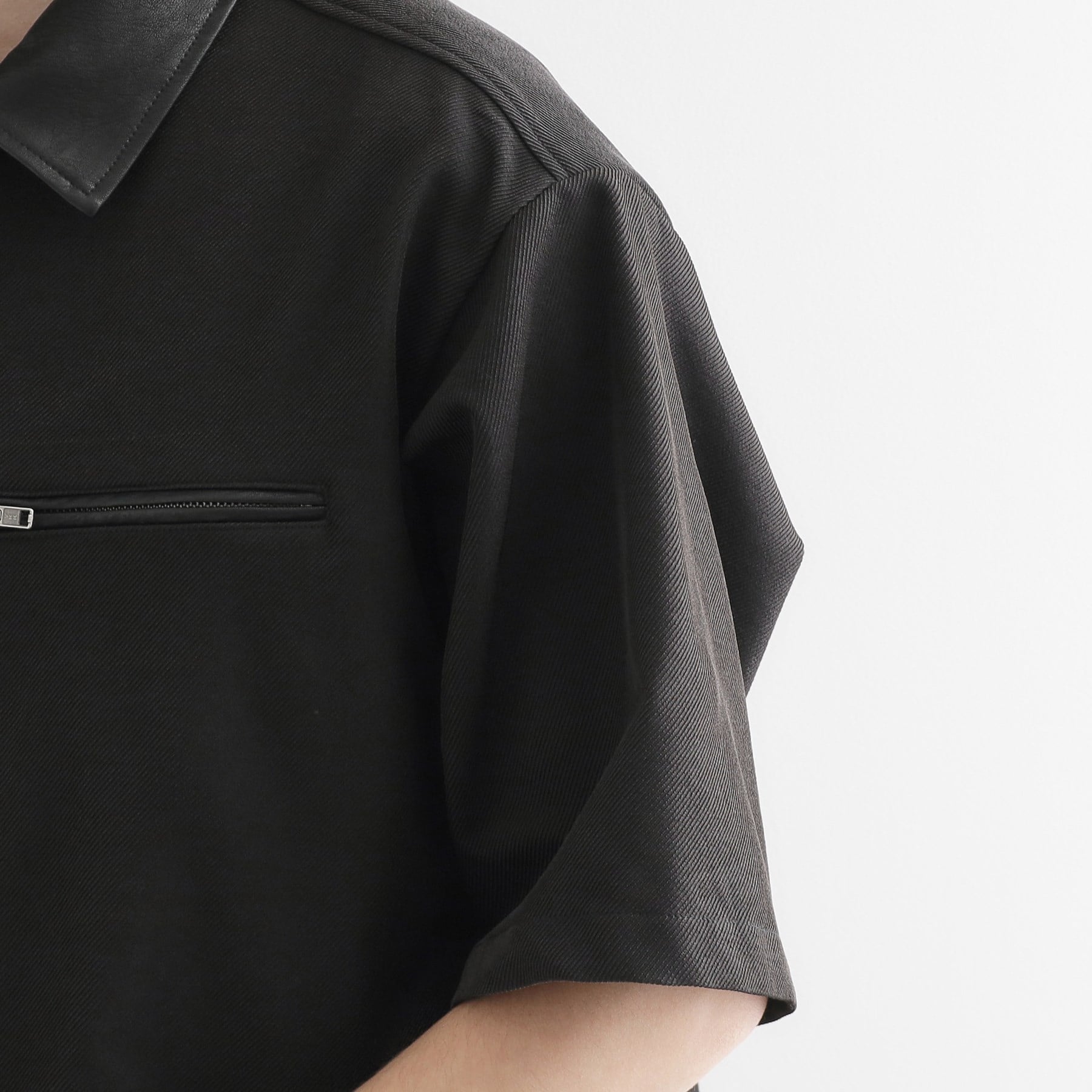 ティーケー タケオ キクチ tk.TAKEO KIKUCHI 衿配色ワーカーシャツアウター (ブラック(019)) ブラック(019)