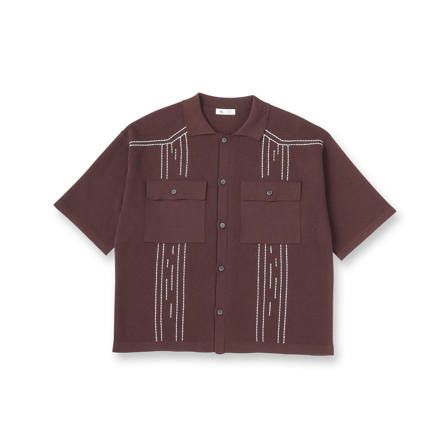 ティーケー タケオ キクチ tk.TAKEO KIKUCHI ウェスタンポロカーディガン (ブラウン(044)) ブラウン(044)