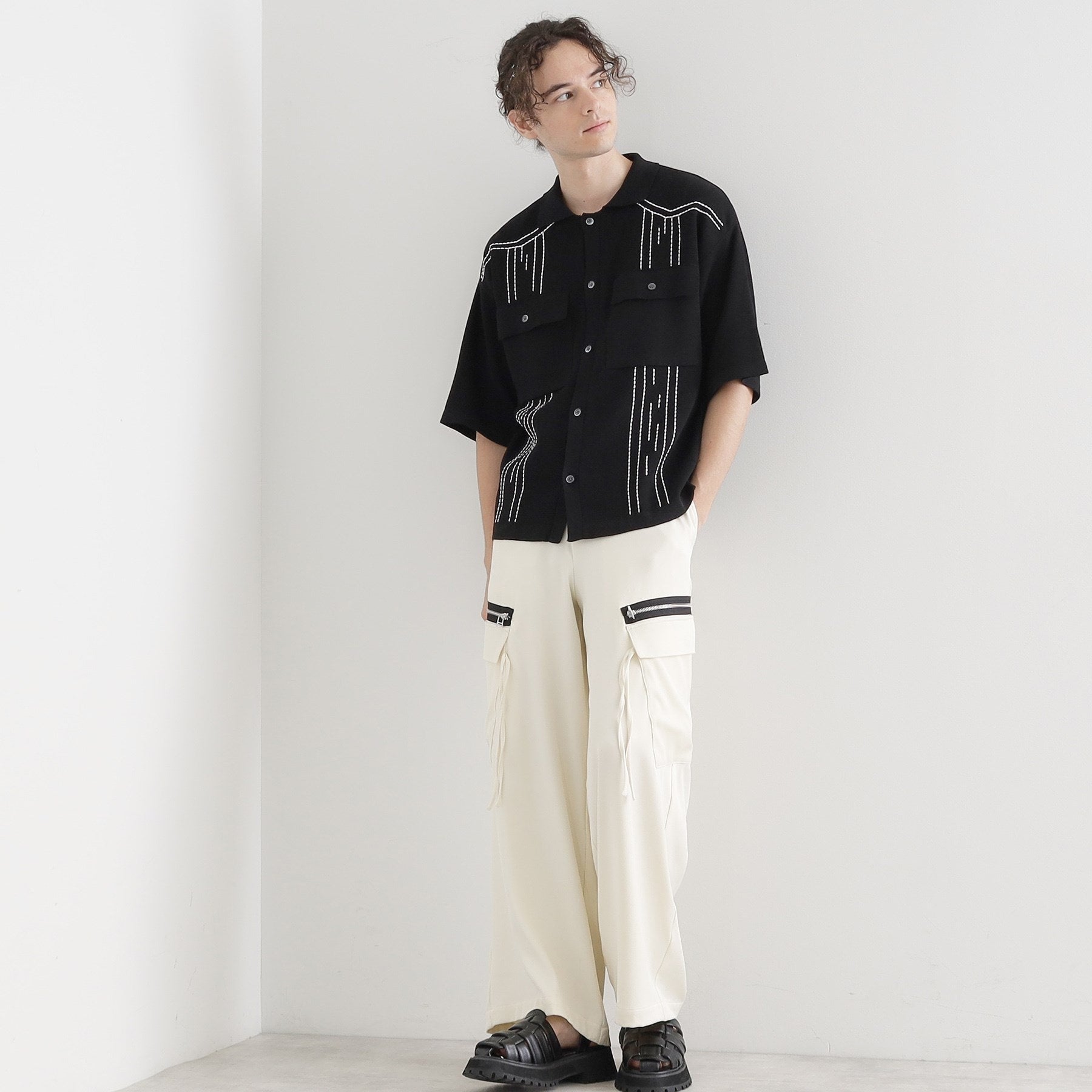 ティーケー タケオ キクチ tk.TAKEO KIKUCHI ウェスタンポロカーディガン (ブラウン(044)) ブラウン(044)