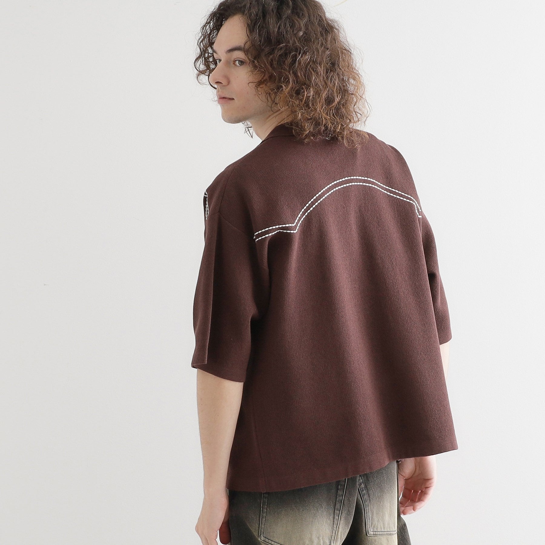 ティーケー タケオ キクチ tk.TAKEO KIKUCHI ウェスタンポロカーディガン (ブラウン(044)) ブラウン(044)