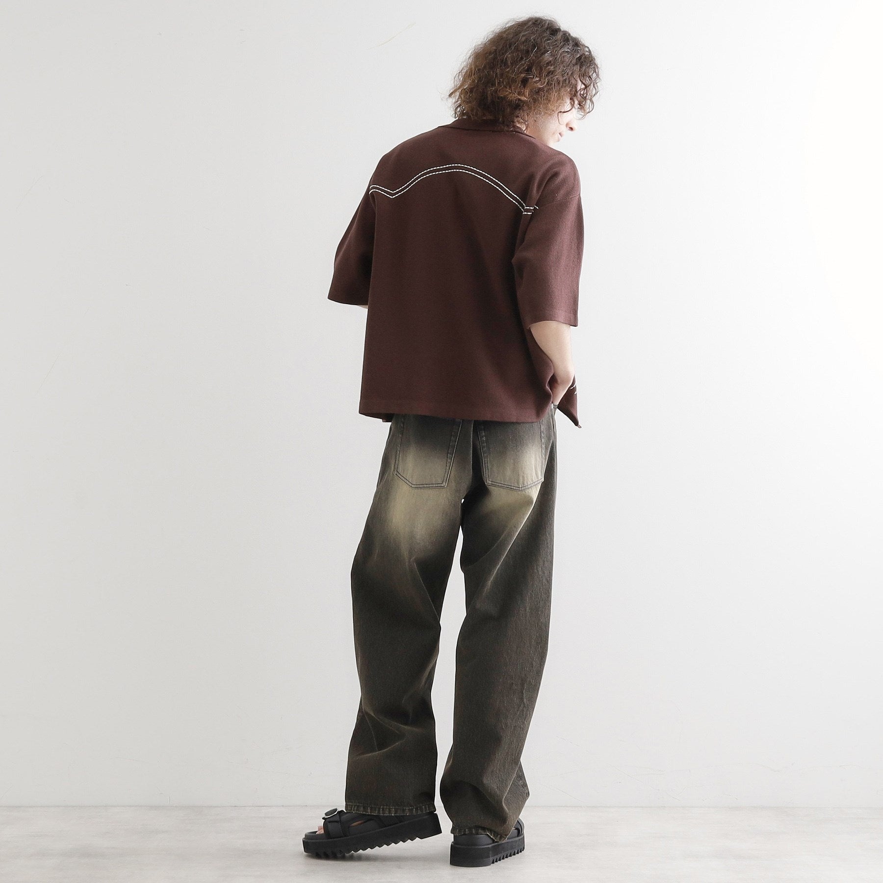 ティーケー タケオ キクチ tk.TAKEO KIKUCHI ウェスタンポロカーディガン (ブラウン(044)) ブラウン(044)