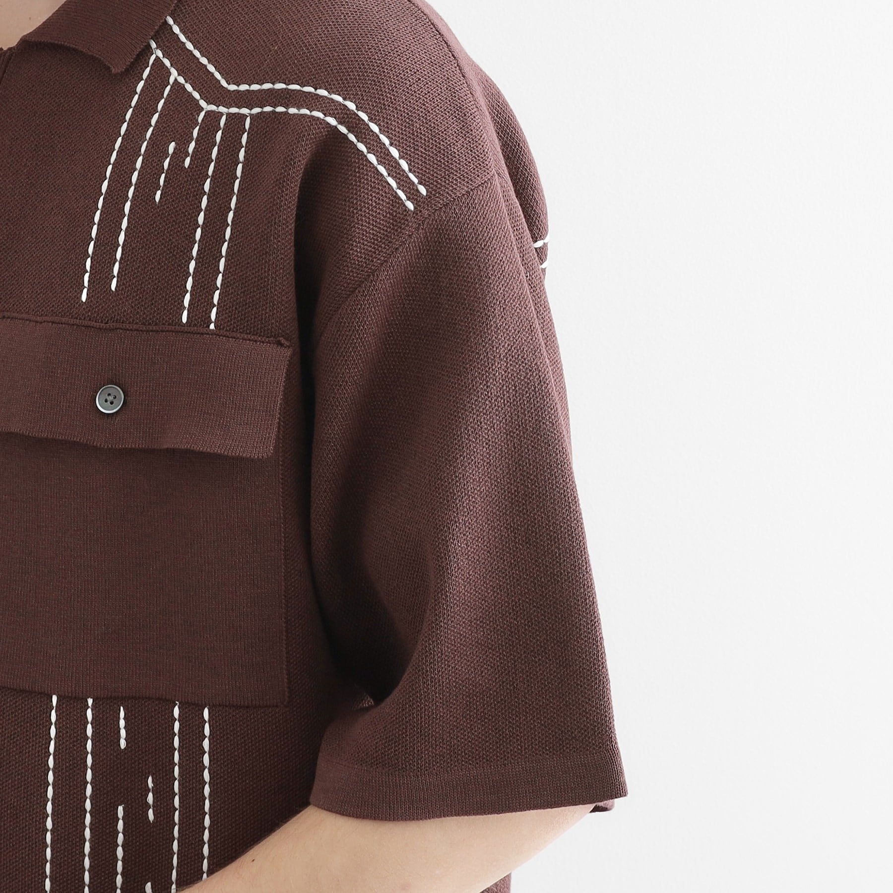 ティーケー タケオ キクチ tk.TAKEO KIKUCHI ウェスタンポロカーディガン (ブラウン(044)) ブラウン(044)