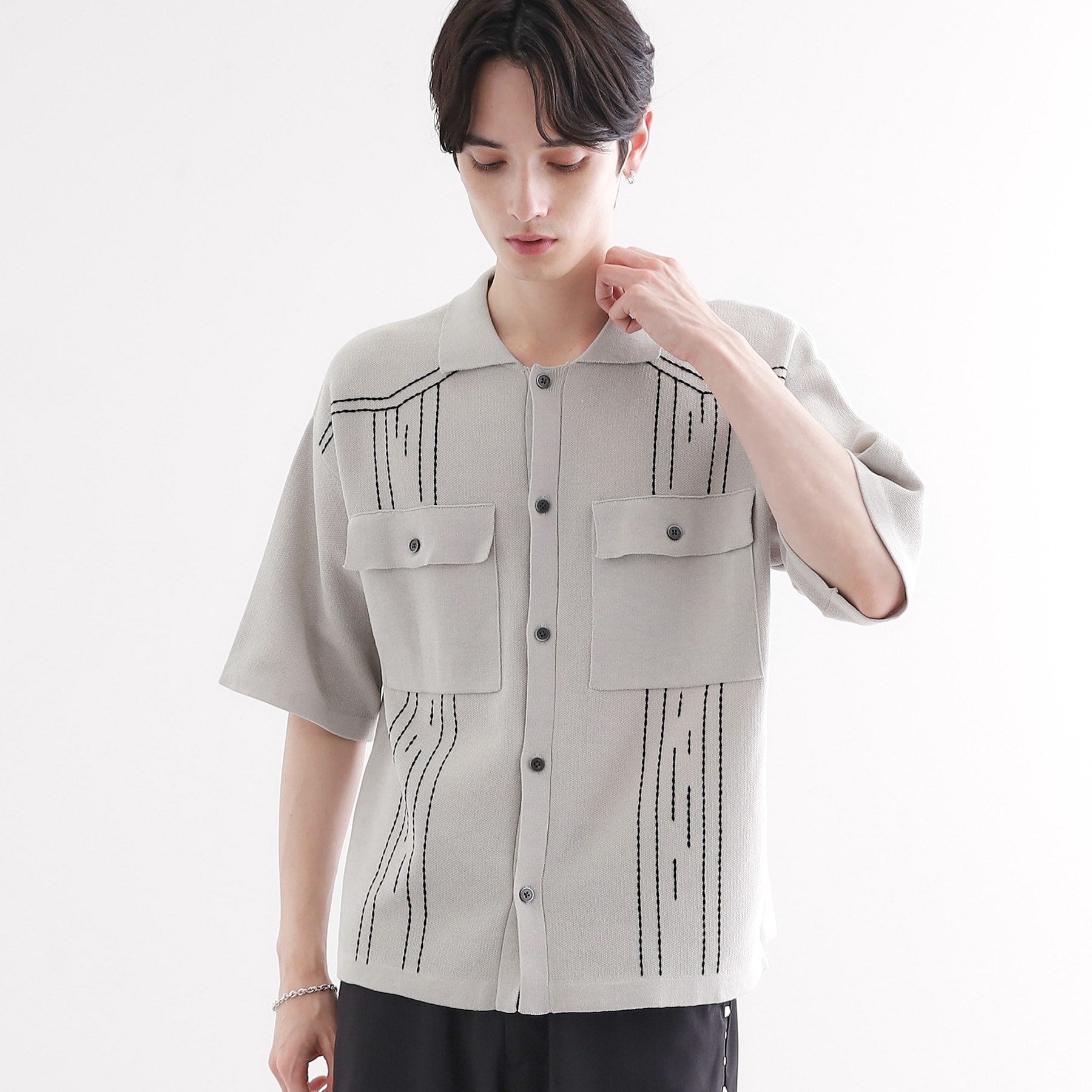 ティーケー タケオ キクチ tk.TAKEO KIKUCHI ウェスタンポロカーディガン (ブラウン(044)) ブラウン(044)