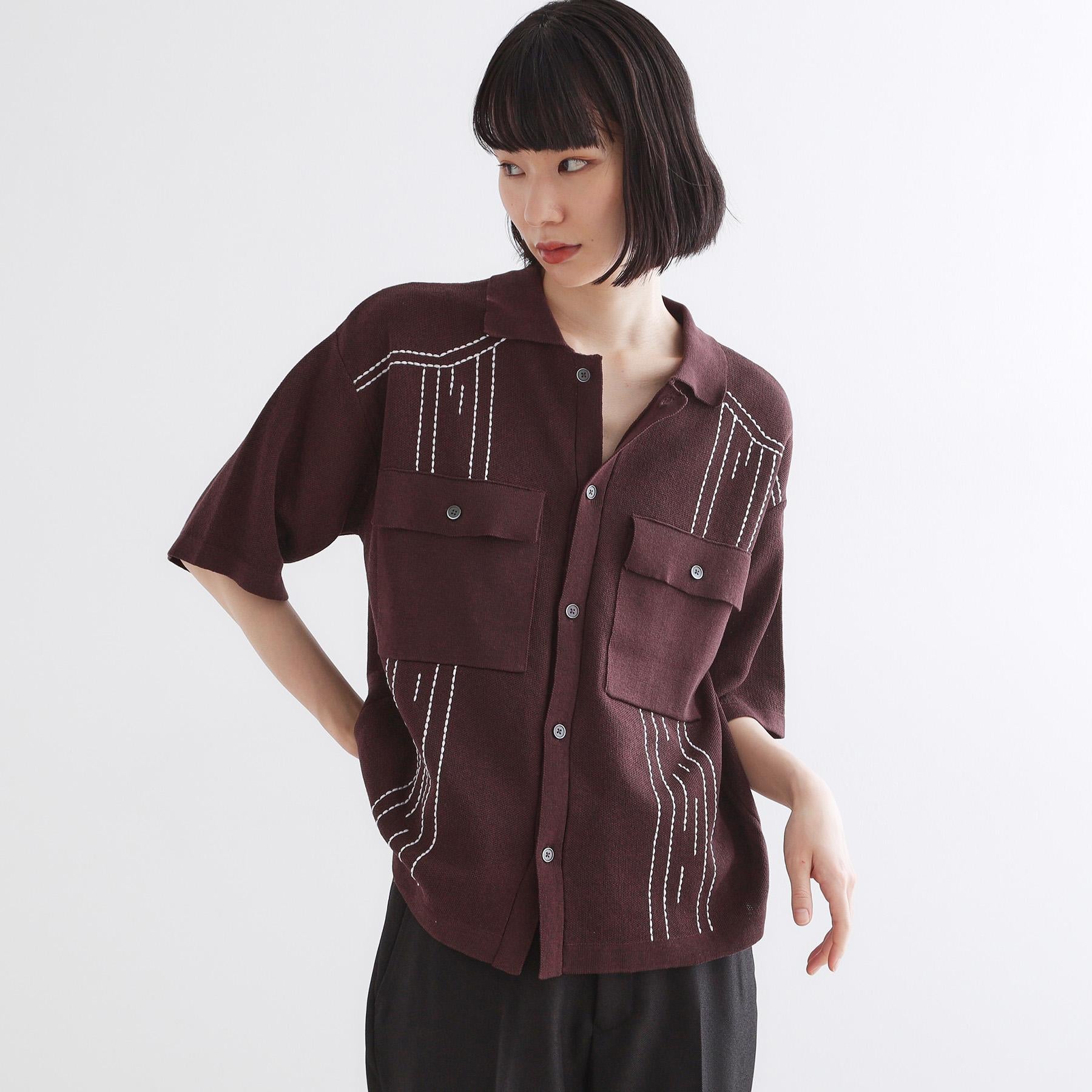 ティーケー タケオ キクチ tk.TAKEO KIKUCHI ウェスタンポロカーディガン (ブラウン(044)) ブラウン(044)