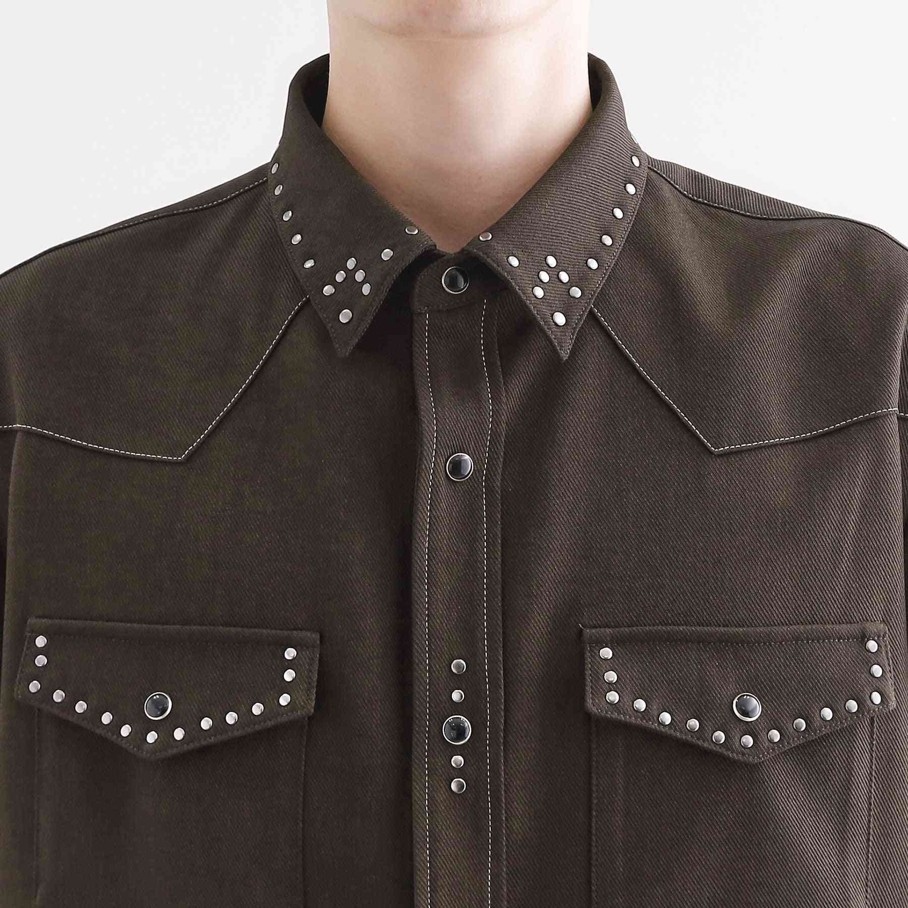 ティーケー タケオ キクチ tk.TAKEO KIKUCHI ウェスタンスタッズシャツ (ブラック(019)) ブラック(019)