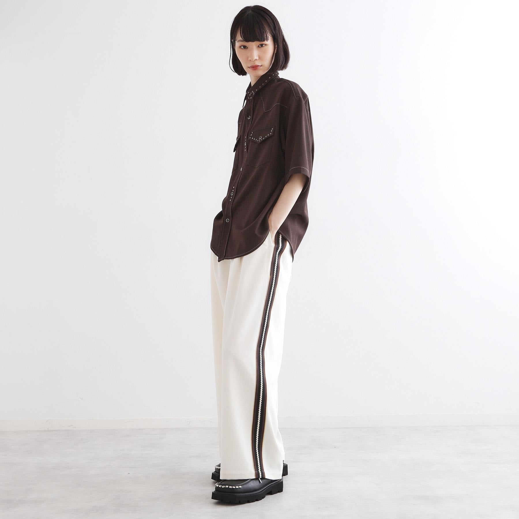 ティーケー タケオ キクチ tk.TAKEO KIKUCHI ウェスタンスタッズシャツ (ブラック(019)) ブラック(019)