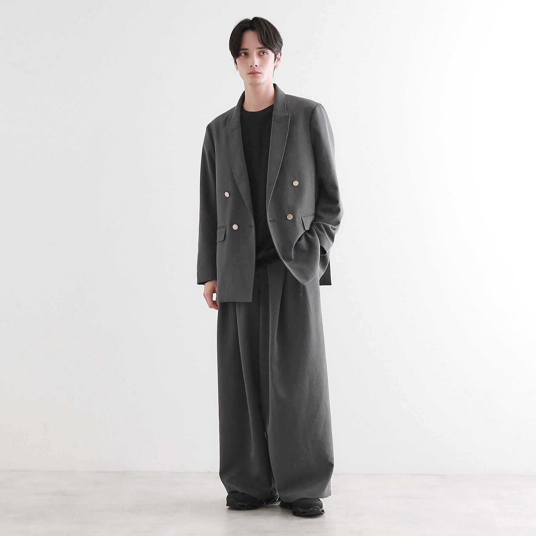 ティーケー タケオ キクチ tk.TAKEO KIKUCHI グランパバギースラックス (チャコールグレー(014)) チャコールグレー(014)