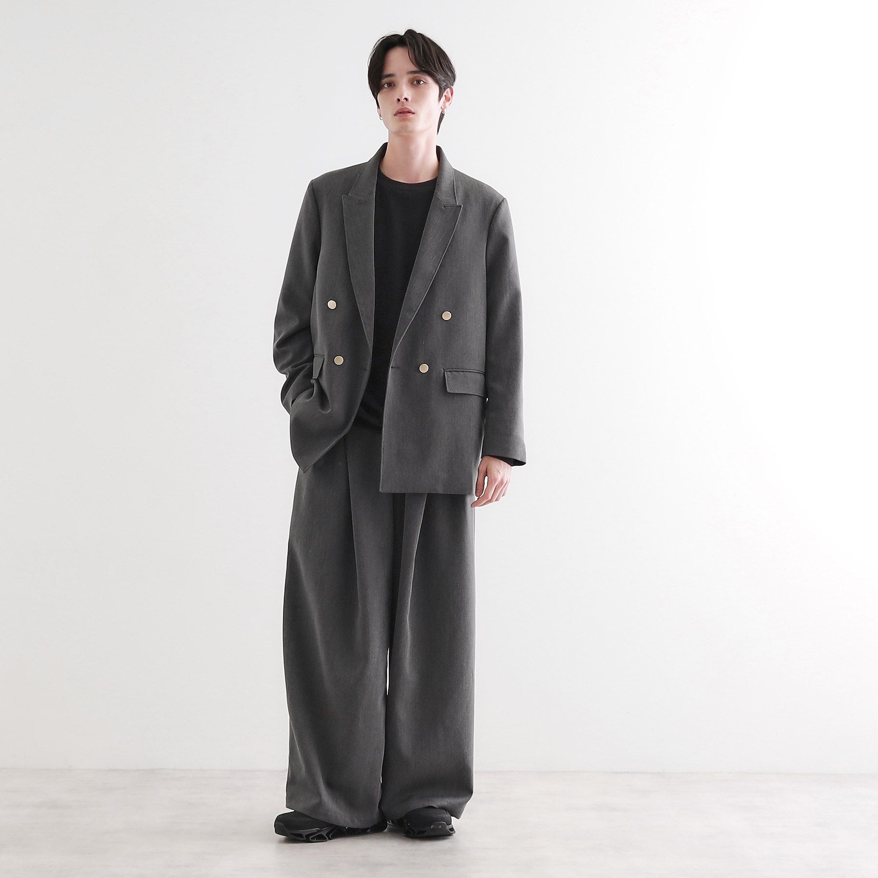 ティーケー タケオ キクチ tk.TAKEO KIKUCHI グランパバギースラックス (チャコールグレー(014)) チャコールグレー(014)