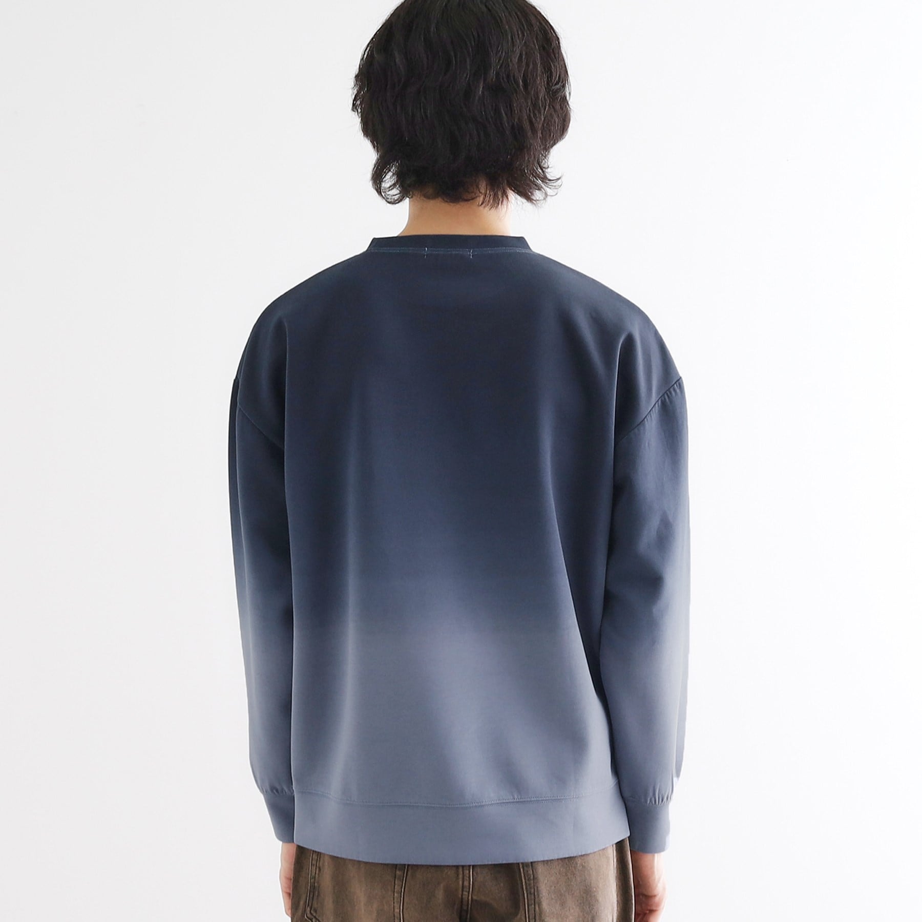 ティーケー タケオ キクチ tk.TAKEO KIKUCHI グラデーションダイ・ダンボールスウェット (ブラウン(044)) ブラウン(044)