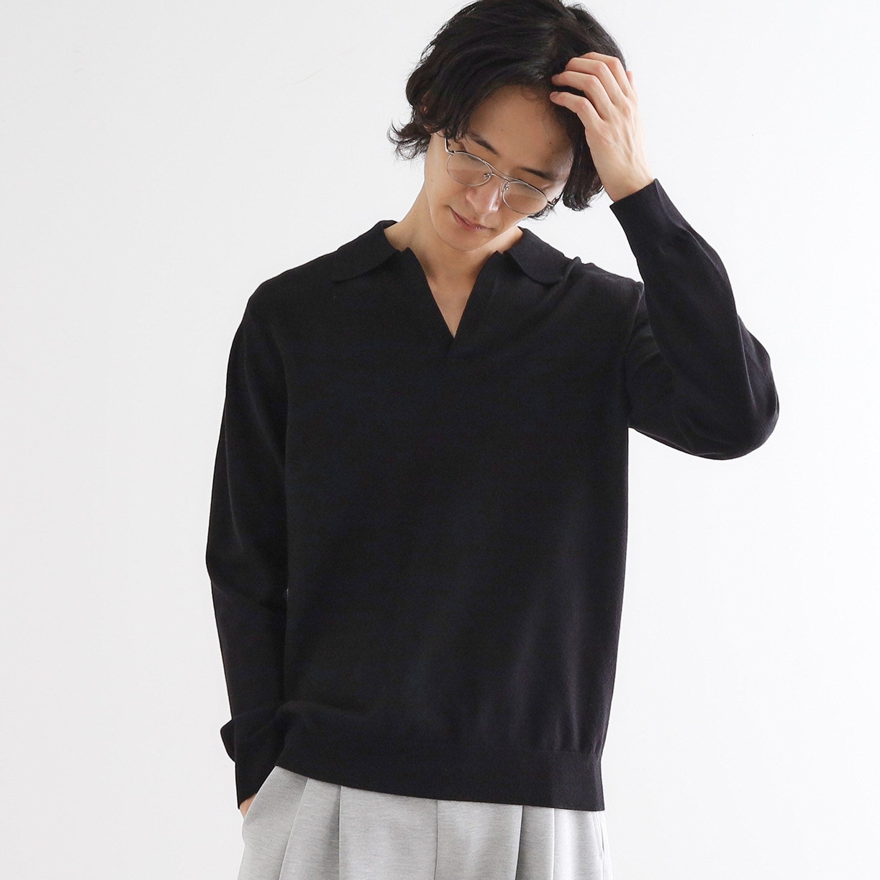 ティーケー タケオ キクチ tk.TAKEO KIKUCHI ハイゲージスキッパーコンパクトポロニット (レッド(063)) レッド(063)