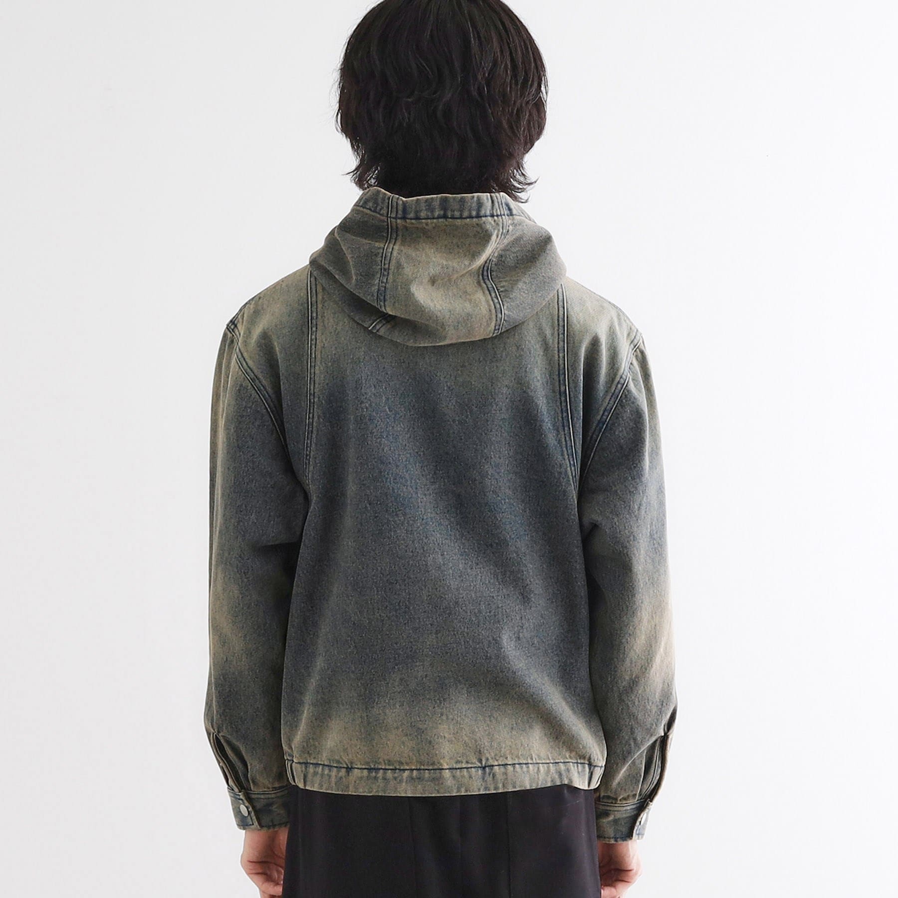 ティーケー タケオ キクチ tk.TAKEO KIKUCHI ヴィンテージライクデニムジップパーカー (ブルー(092)) ブルー(092)