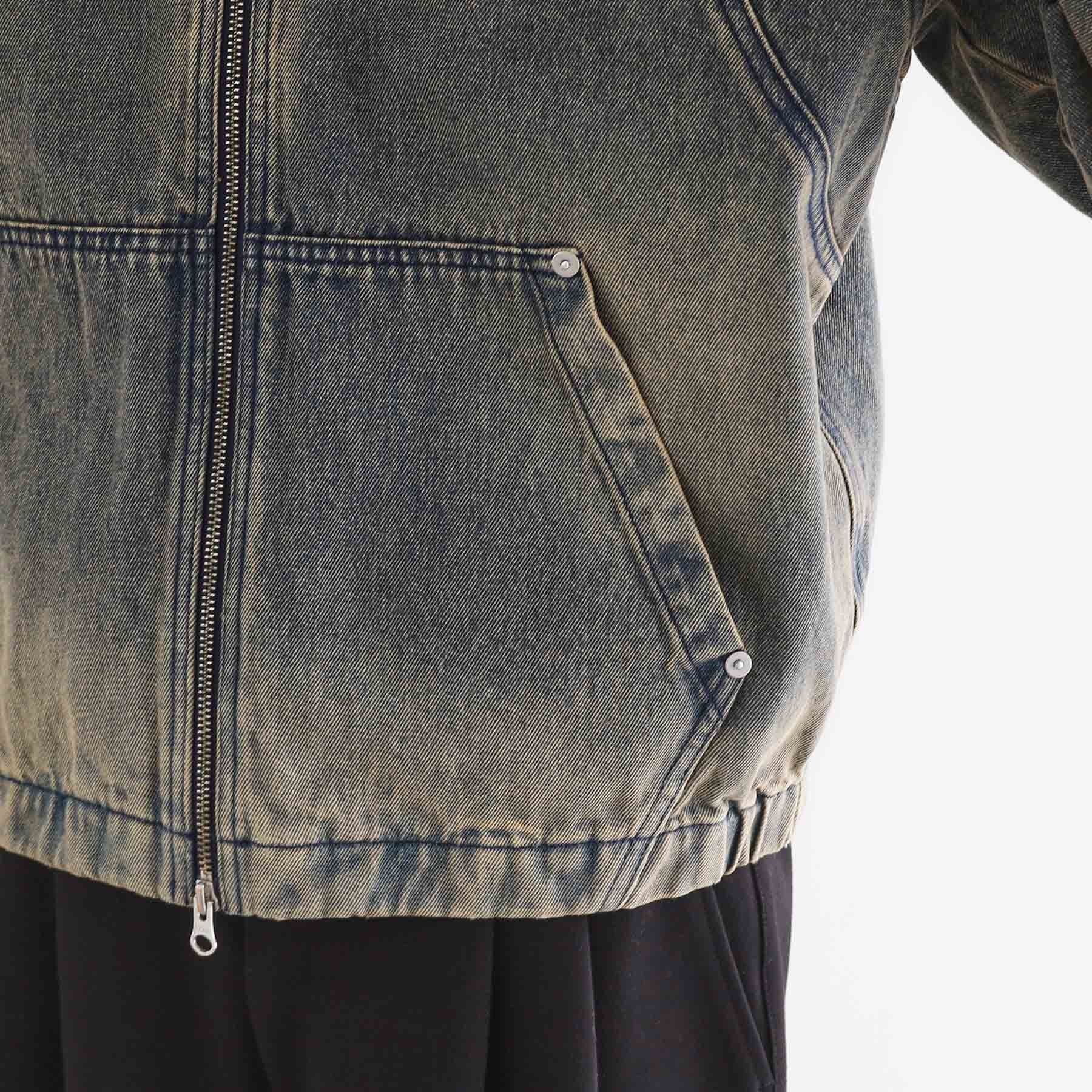 ティーケー タケオ キクチ tk.TAKEO KIKUCHI ヴィンテージライクデニムジップパーカー (ブルー(092)) ブルー(092)