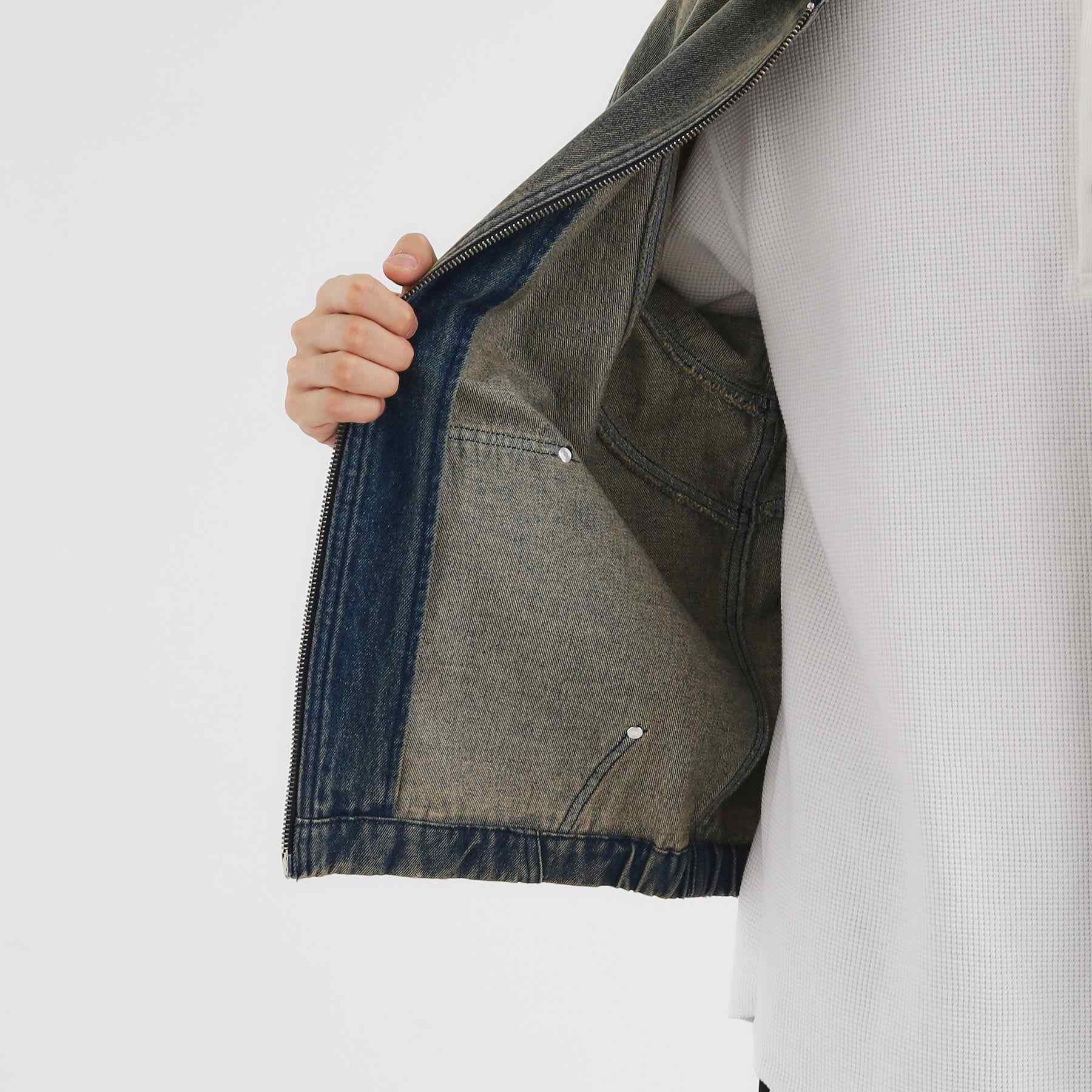 ティーケー タケオ キクチ tk.TAKEO KIKUCHI ヴィンテージライクデニムジップパーカー (ブルー(092)) ブルー(092)