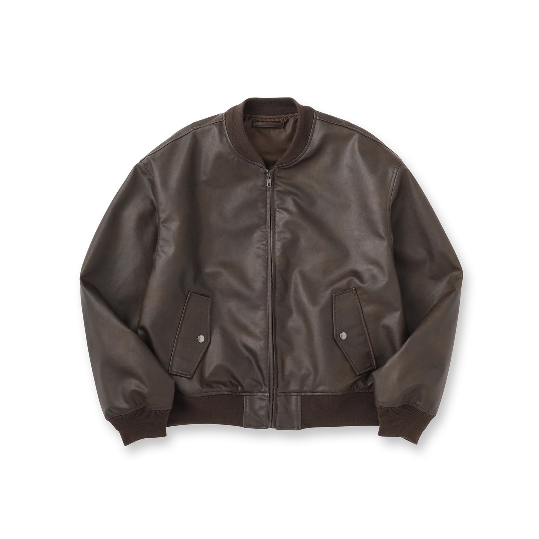 ティーケー タケオ キクチ tk.TAKEO KIKUCHI シンセティックレザー MAー1 (ブラウン(143)) ブラウン(143)